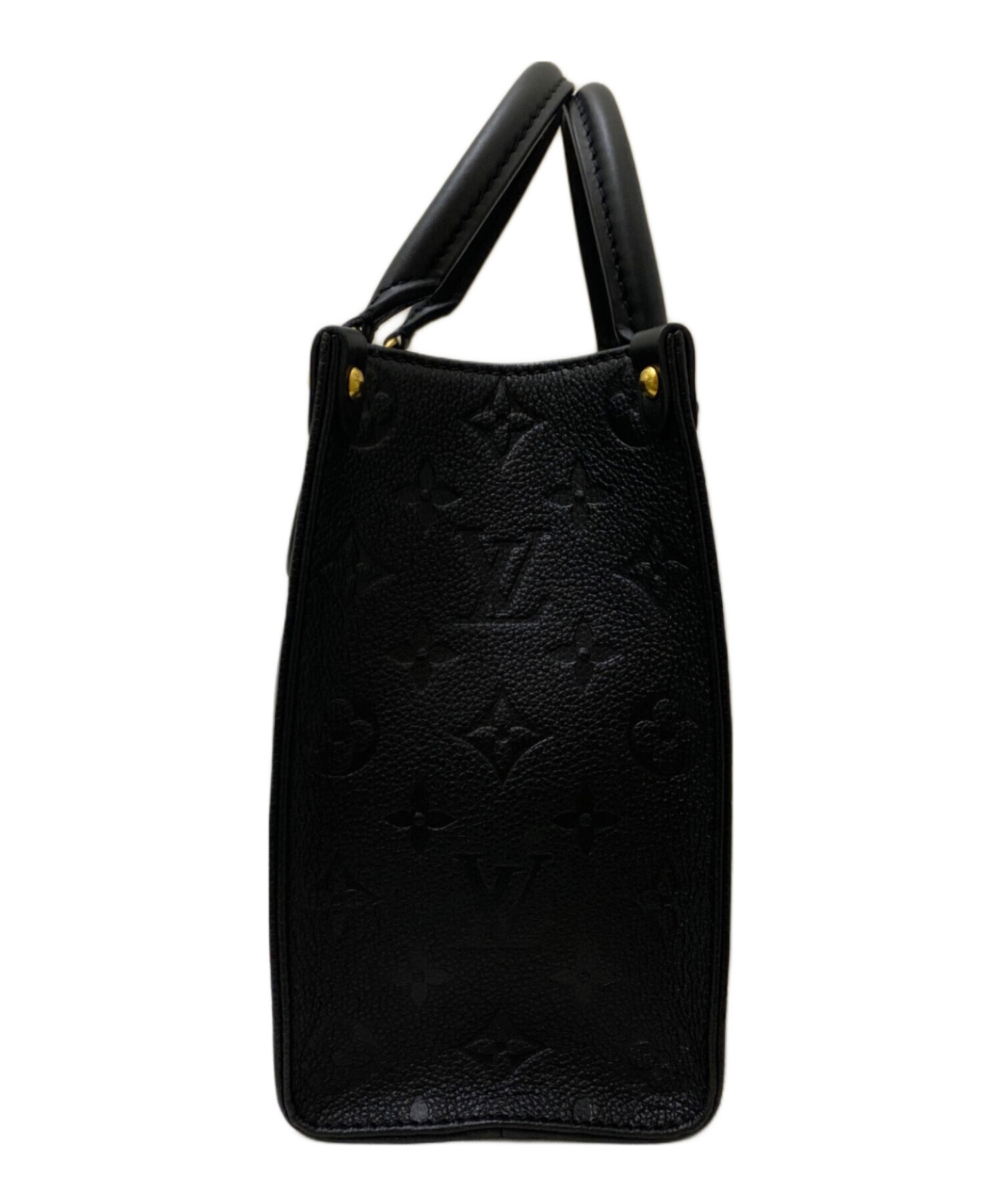 Louis Vuitton オンザゴー PM ブラック 中古・古着通販】LOUIS VUITTON (ルイ ヴィトン) オンザゴーPM