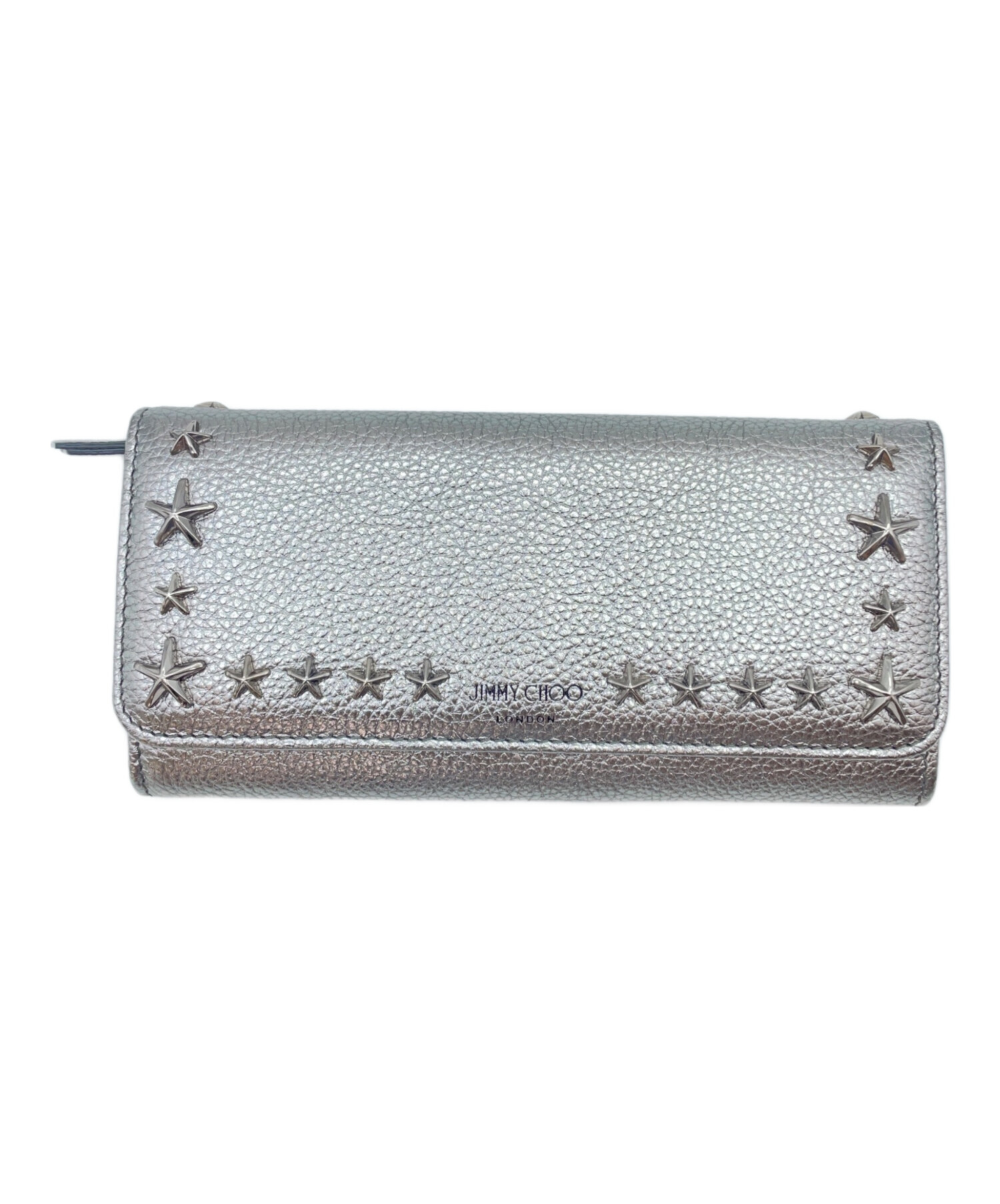 中古・古着通販】JIMMY CHOO (ジミーチュウ) 長財布 シルバー 中古・古着通販】JIMMY CHOO (ジミーチュウ) 長財布 シルバー