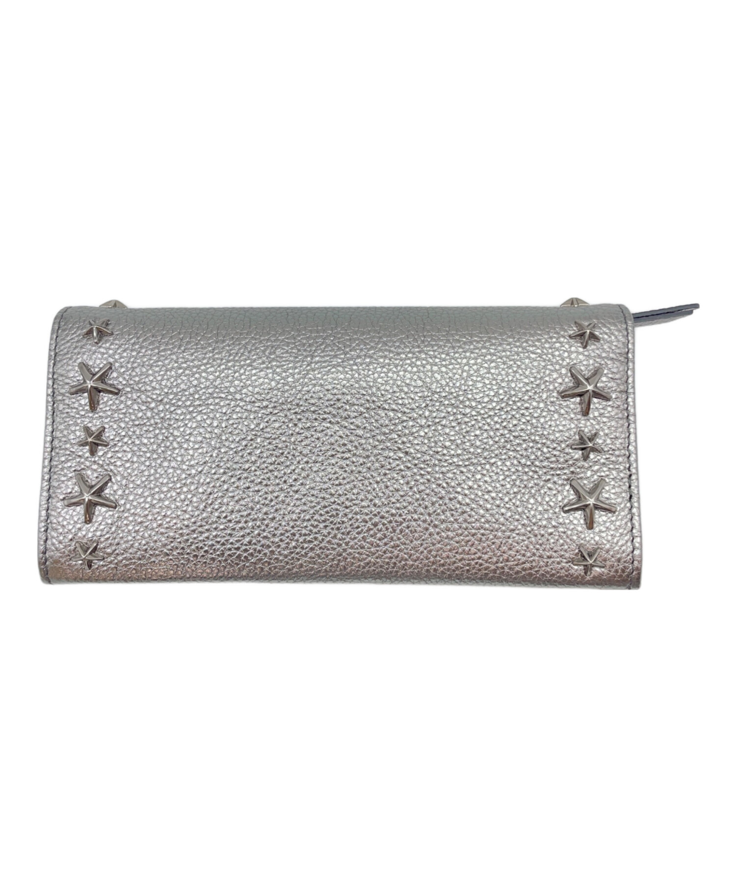 中古・古着通販】JIMMY CHOO (ジミーチュウ) 長財布 シルバー