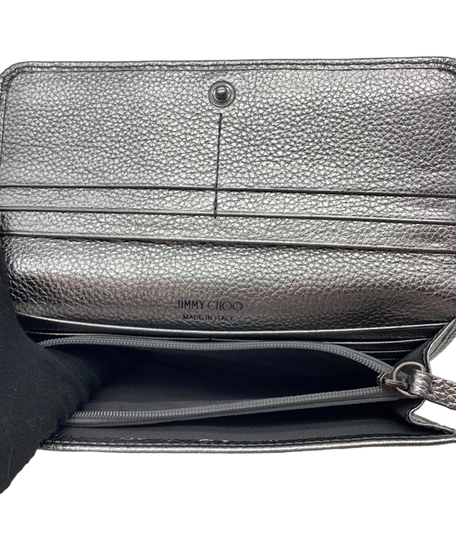 中古・古着通販】JIMMY CHOO (ジミーチュウ) 長財布 シルバー 中古・古着通販】JIMMY CHOO (ジミーチュウ) 長財布 シルバー