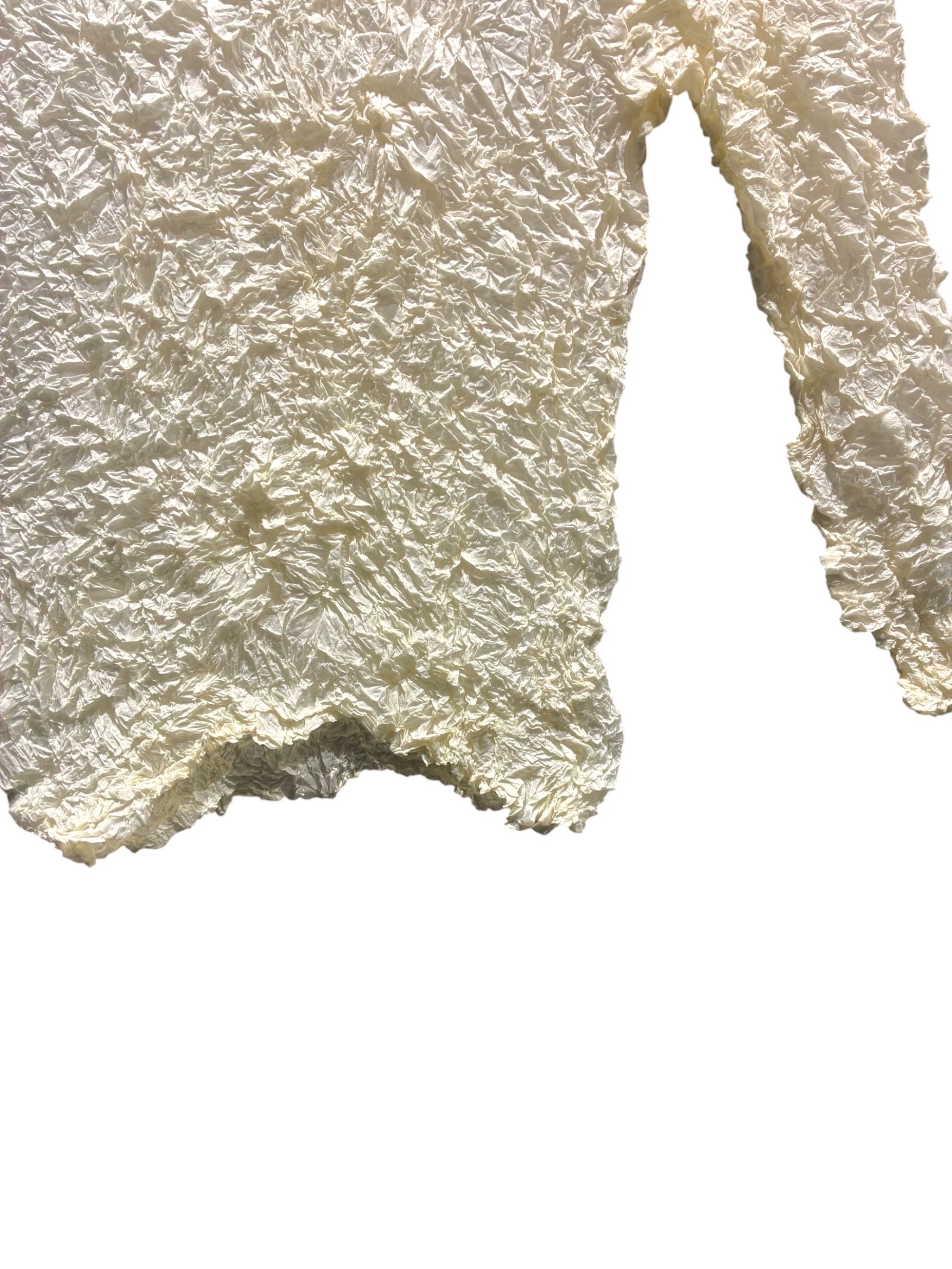 【美品】  ISSEY MIYAKE / イッセイミヤケ | 00AW | 2000s 白タグ プリーツ ハイネック ロングスリーブカットソー | M | グレー | レディース ISSEY MIYAKE - 【美品】 ISSEY MIYAKE / イッセイミヤケ | 00AW