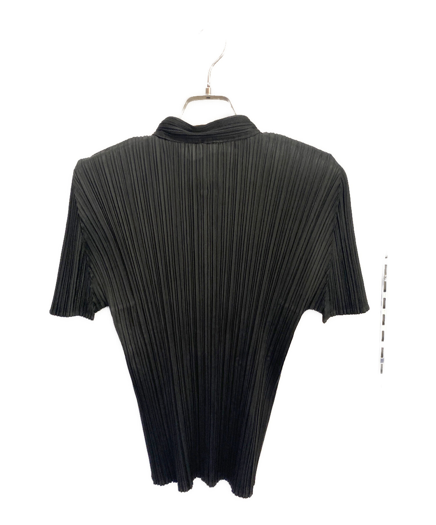 PLEATS PLEASE MONTHLY Vネック半袖トップスCHARCOAL 未使用✨ PLEATS 