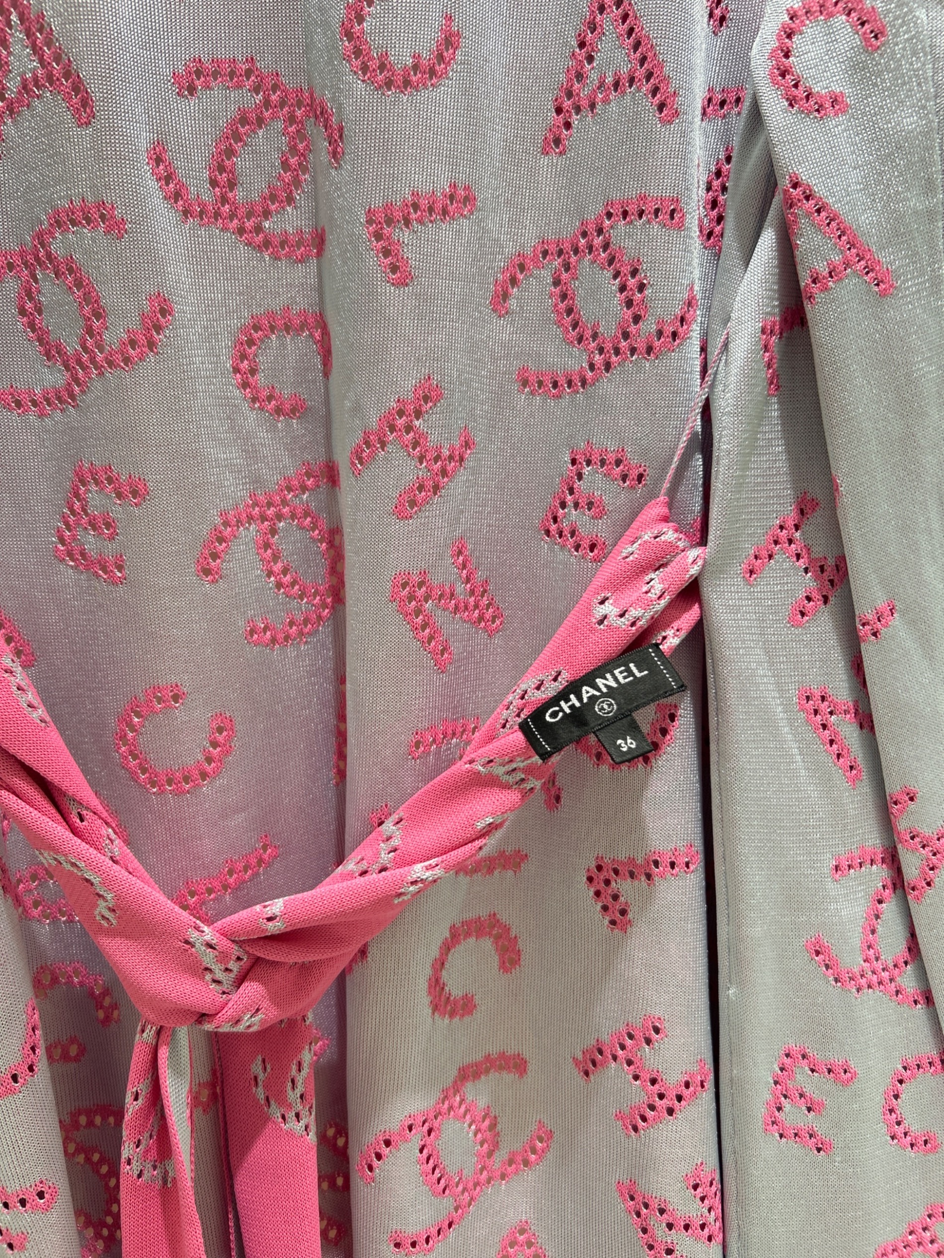 中古・古着通販】CHANEL (シャネル) ココマークロゴロングカーディガン
