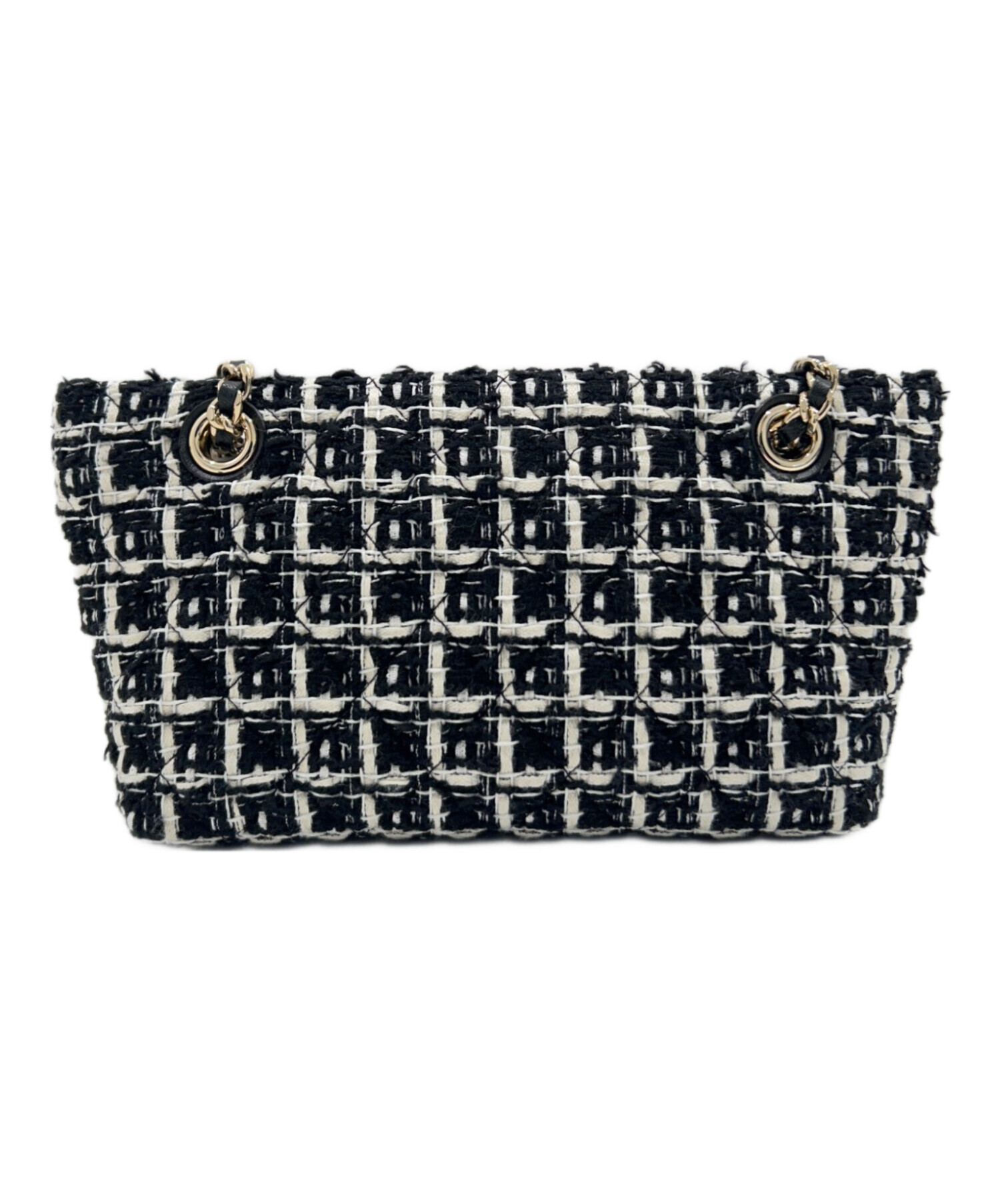 中古・古着通販】CHANEL (シャネル) Chain Tweed Bag/チェーンツイード