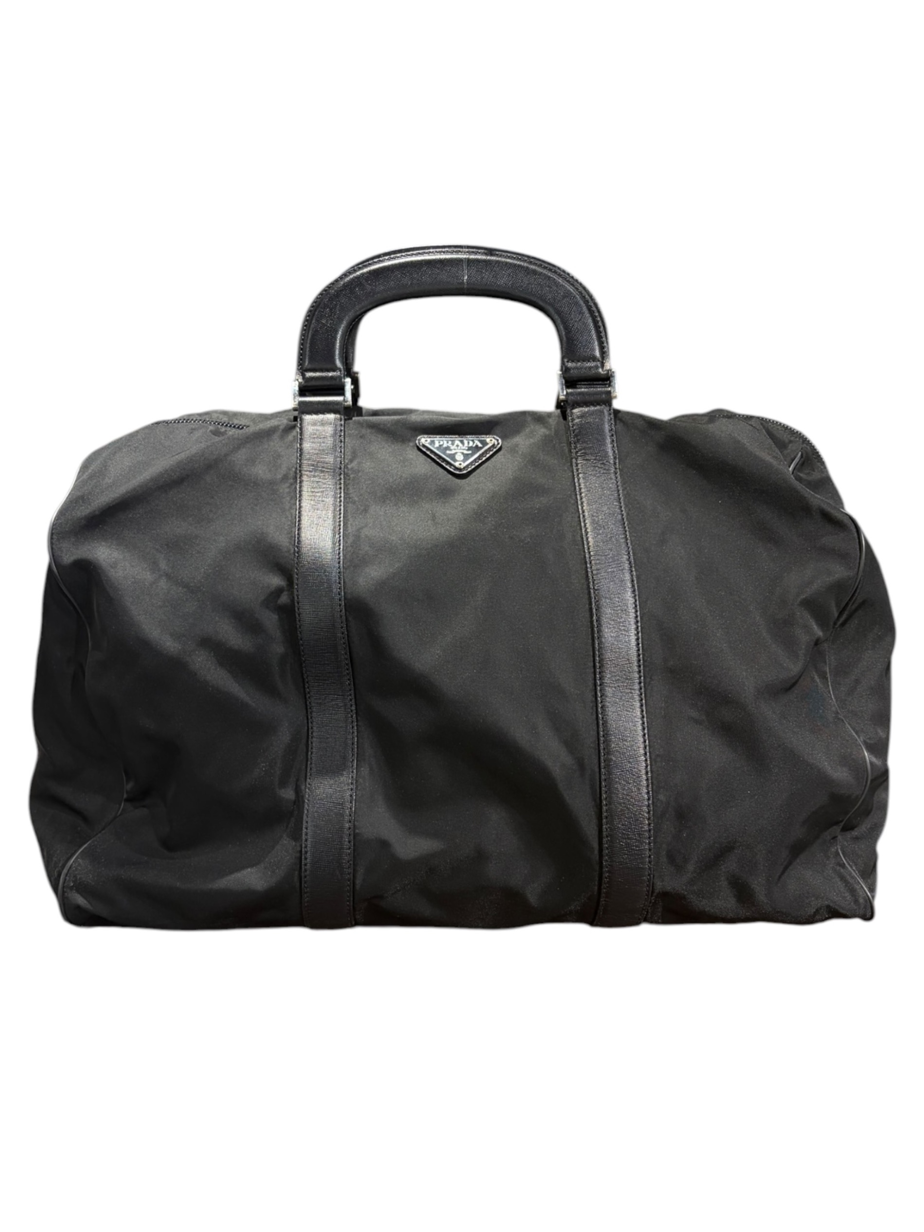 PRADA ボストンバッグ 中古・古着通販】PRADA (プラダ) ナイロンボストンバッグ ブラック