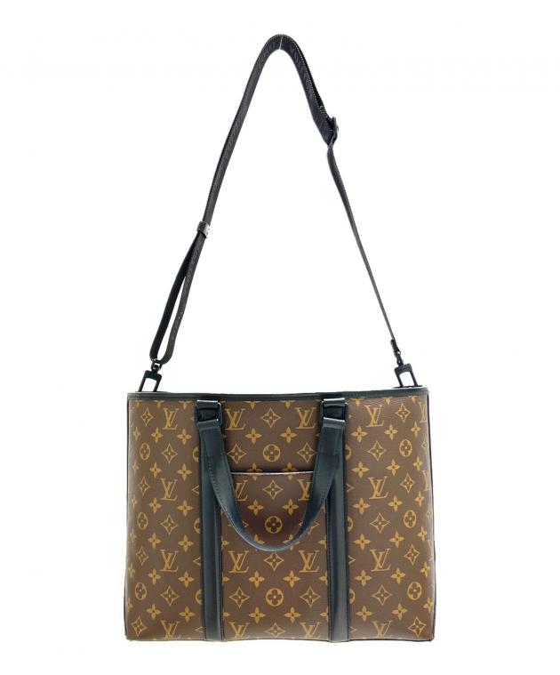 【刻印あり】LOUIS VUITTON サックウィークエンド　モノグラム　バッグ 中古・古着通販】LOUIS VUITTON (ルイ ヴィトン) Monogram Macassar