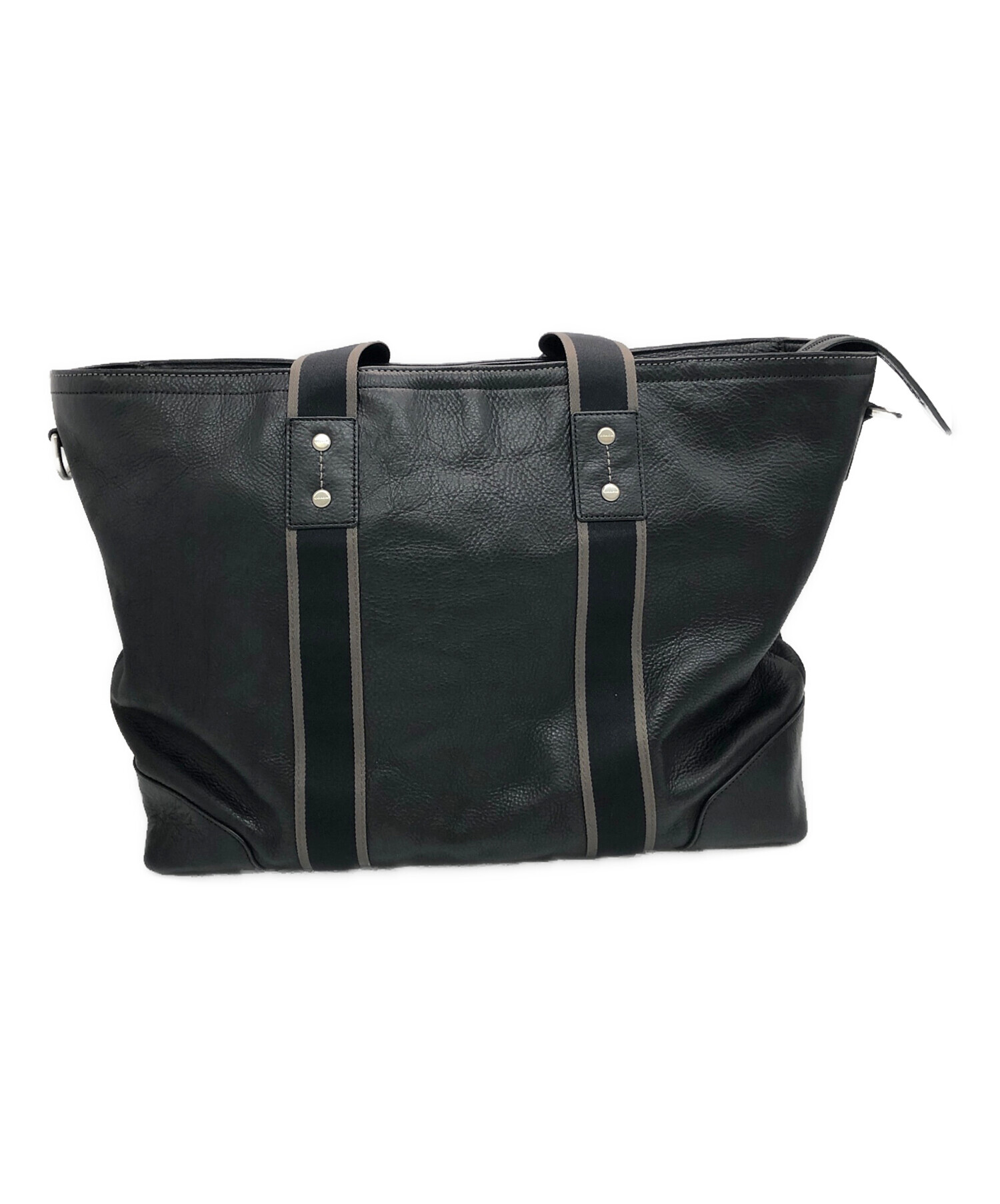 中古・古着通販】COACH (コーチ) ヘリテージトートバッグ ブラック