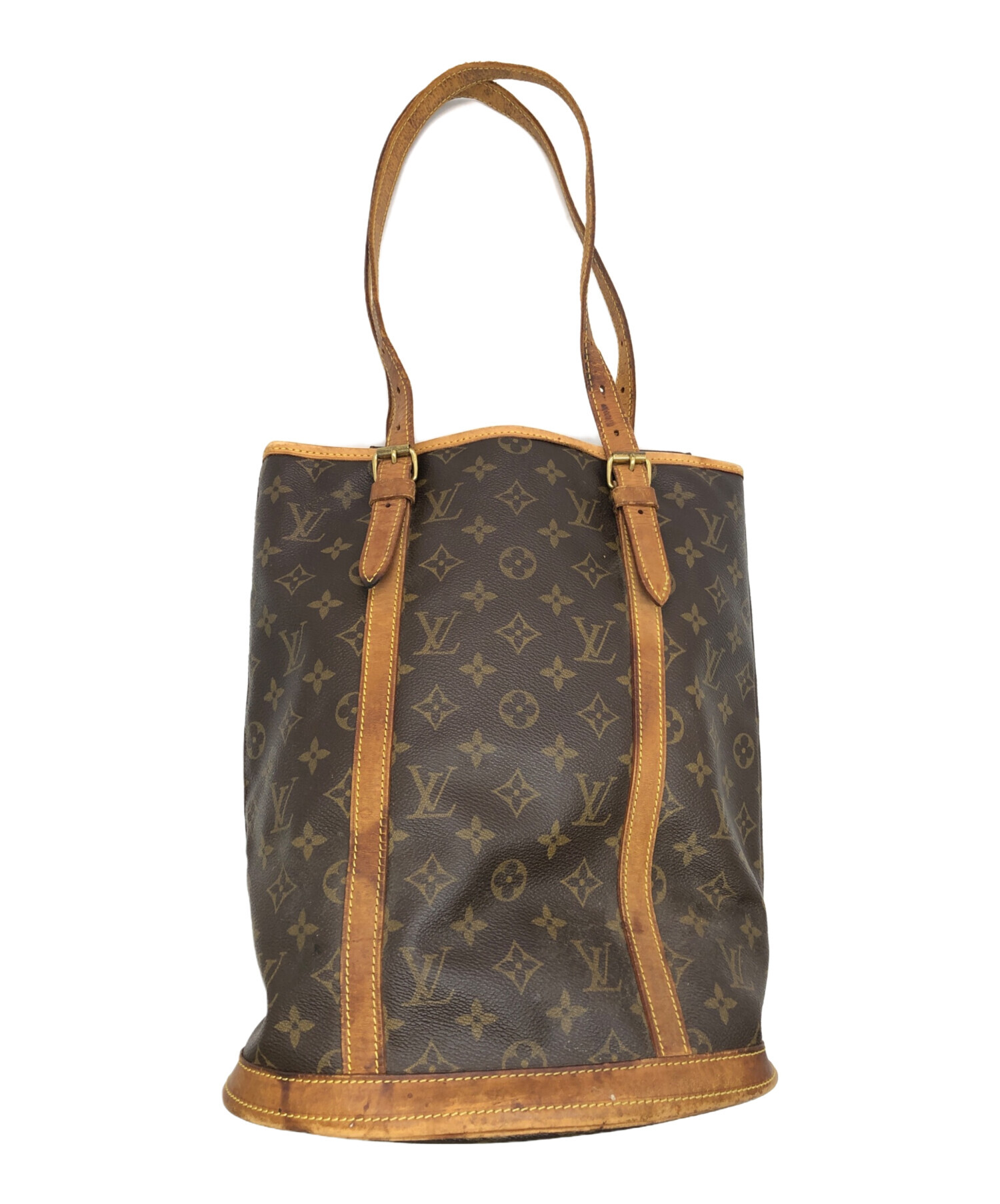 186005 現状品 LOUIS VUITTON ルイ・ヴィトン LOUIS VUITTON バケットGM トートバック ブラウン レディース [1000027751755] 中古・古着通販】LOUIS VUITTON (ルイ ヴィトン) バケットGM トート