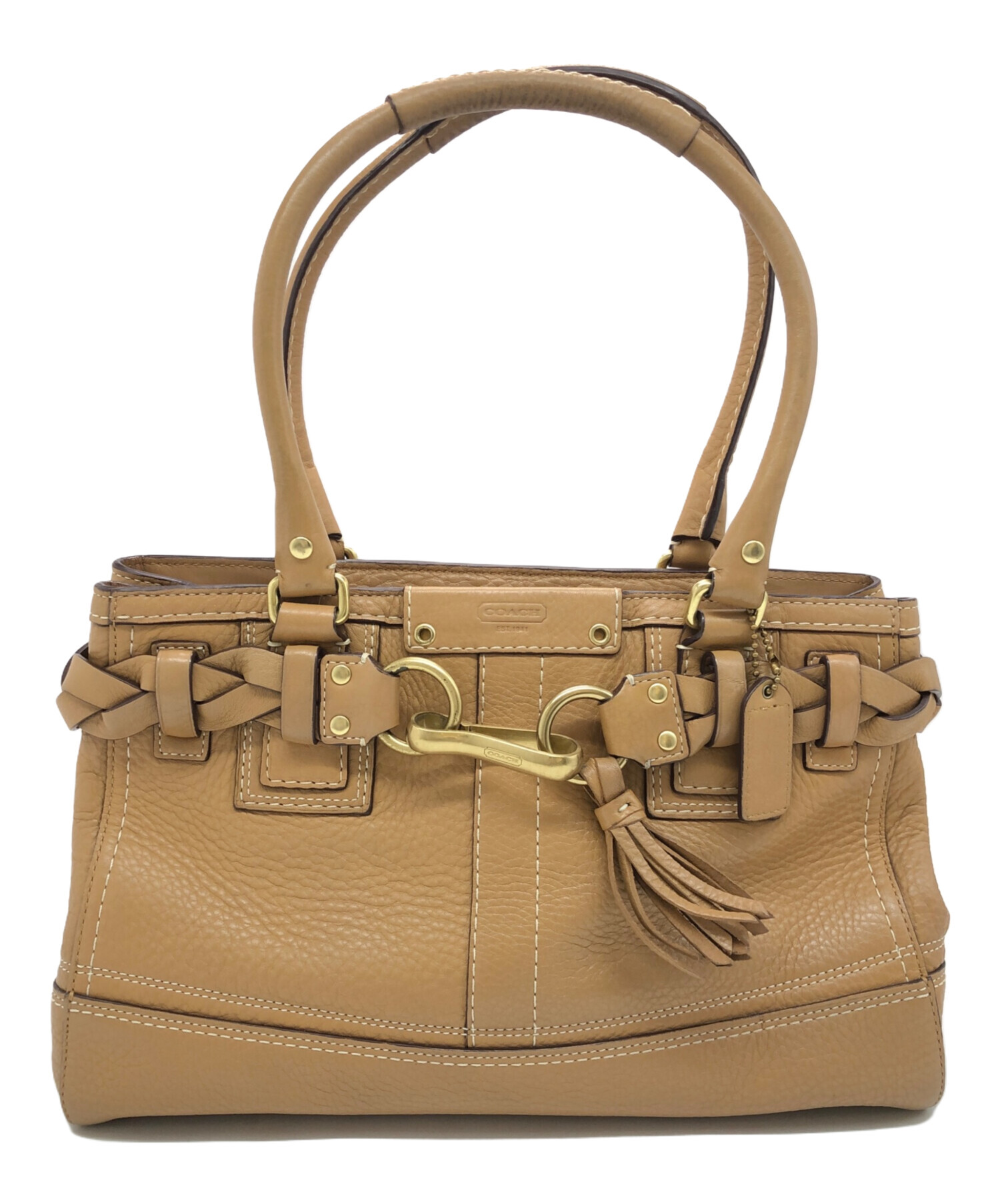 中古・古着通販】COACH (コーチ) ハンドバッグ ブラウン｜ブランド 