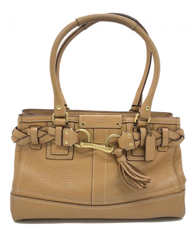 未使用　COACH ハンドバック 中古・古着通販】COACH (コーチ) ハンドバッグ ブラウン｜ブランド