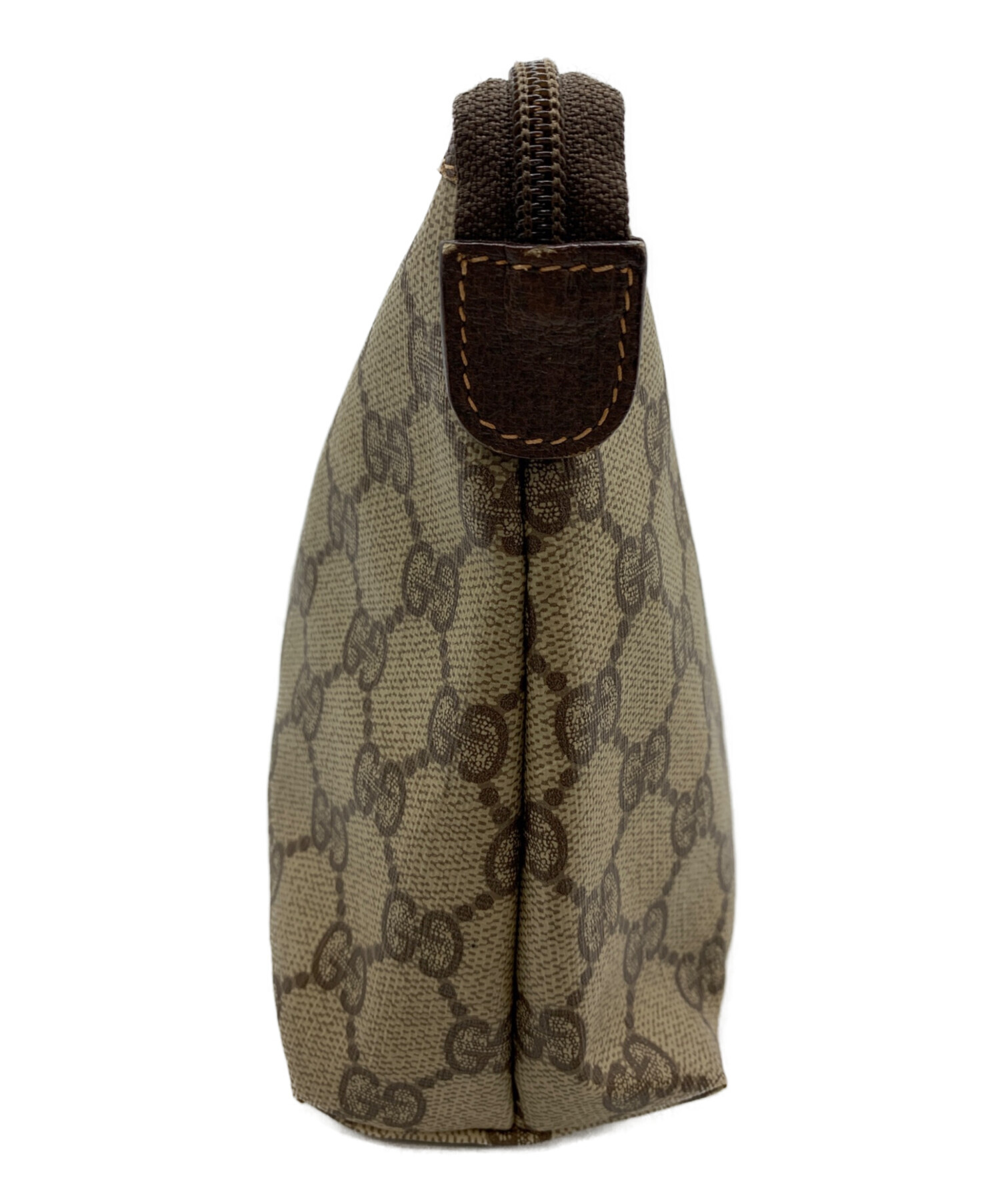 中古・古着通販】GUCCI (グッチ) OLDGUCCI GGセカンドバッグ ブラウン