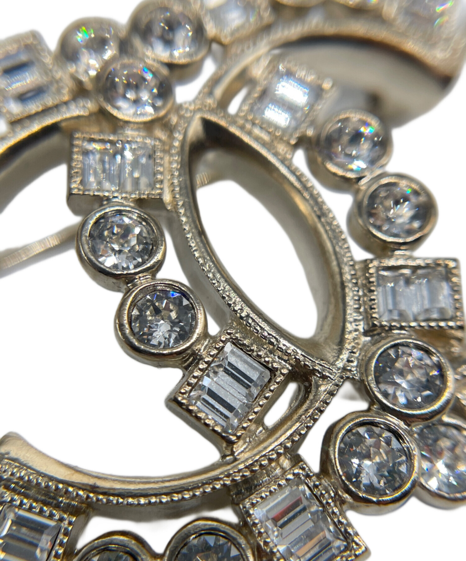 中古・古着通販】CHANEL (シャネル) 22AW CC Logo Rhinestone Brooch