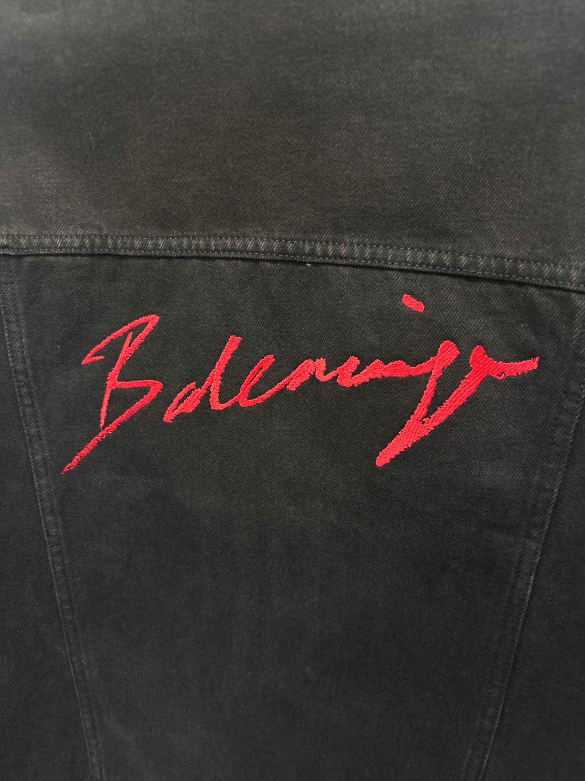 中古・古着通販】BALENCIAGA (バレンシアガ) ブラックデニムジャケット