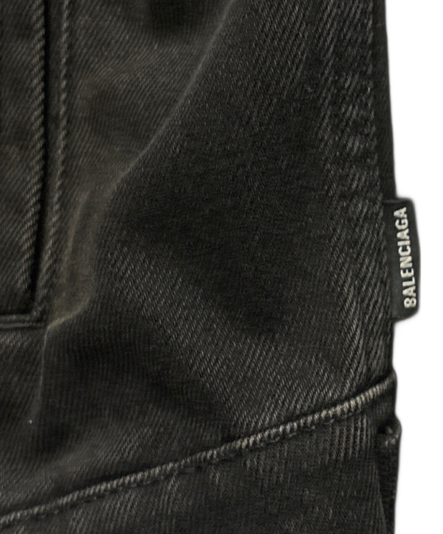 中古・古着通販】BALENCIAGA (バレンシアガ) ブラックデニムジャケット