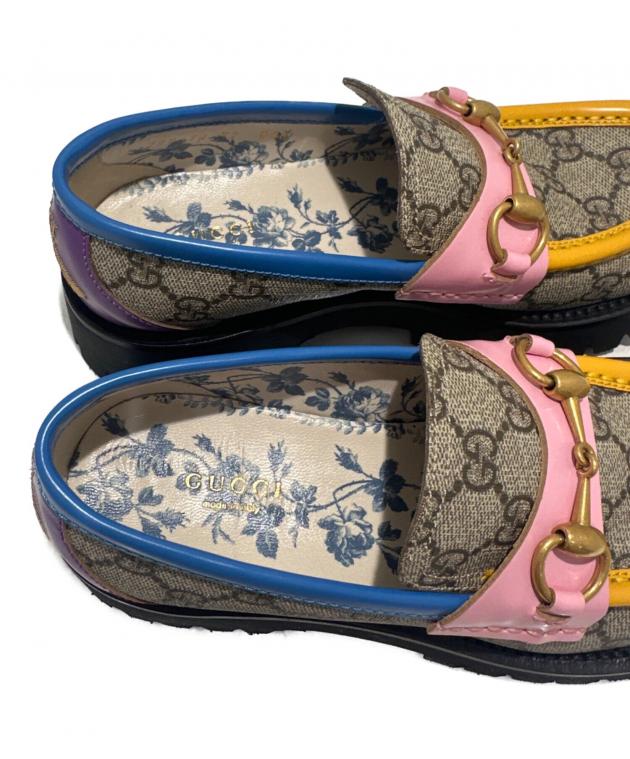 中古・古着通販】GUCCI (グッチ) GGスプリームビットローファー Bee