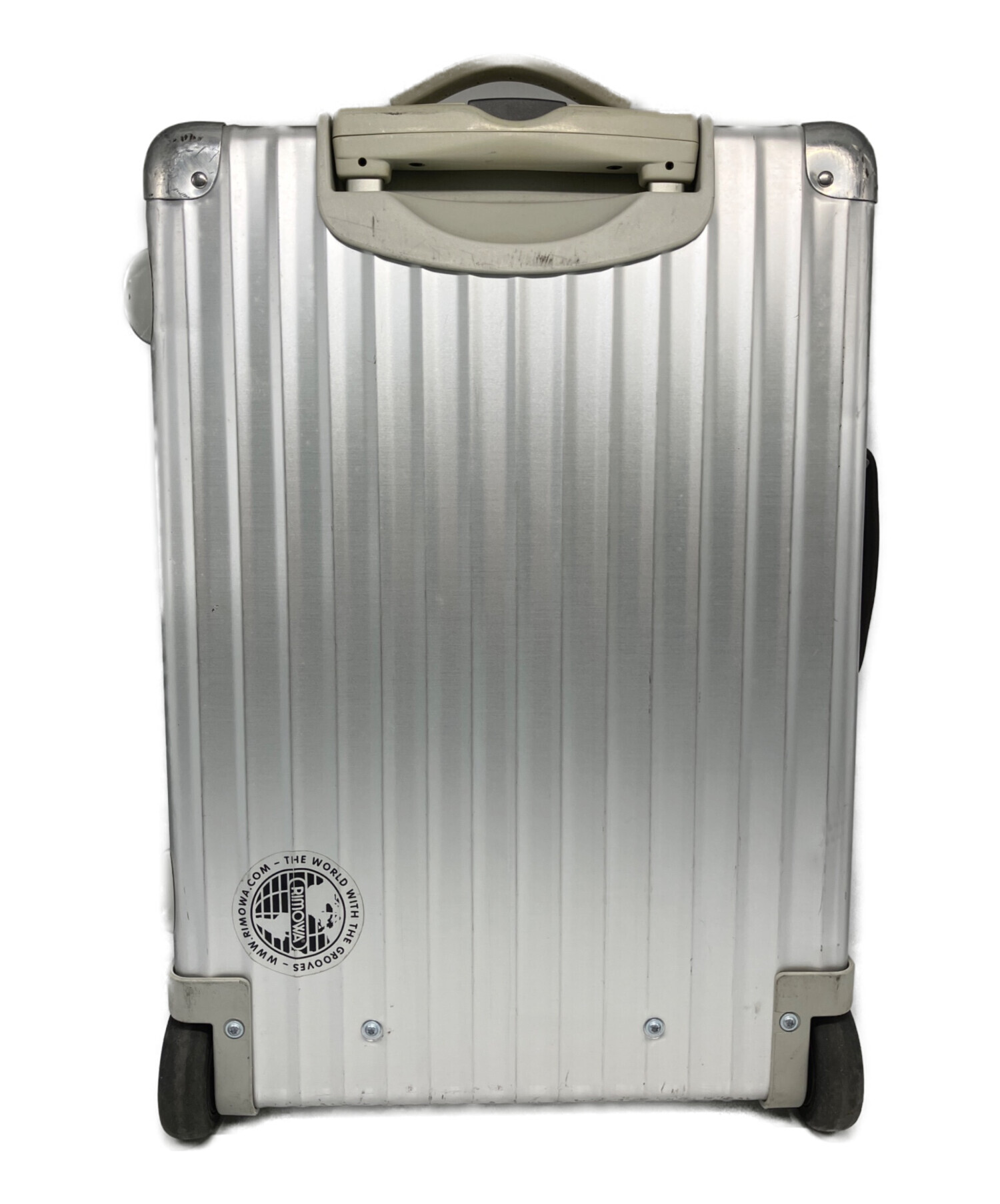 ※詳細を確認して下さい。RIMOWA シルバー キャリーケース　ジャンク品 中古・古着通販】RIMOWA (リモワ) RIMOWA 2輪キャリーバッグ シルバー