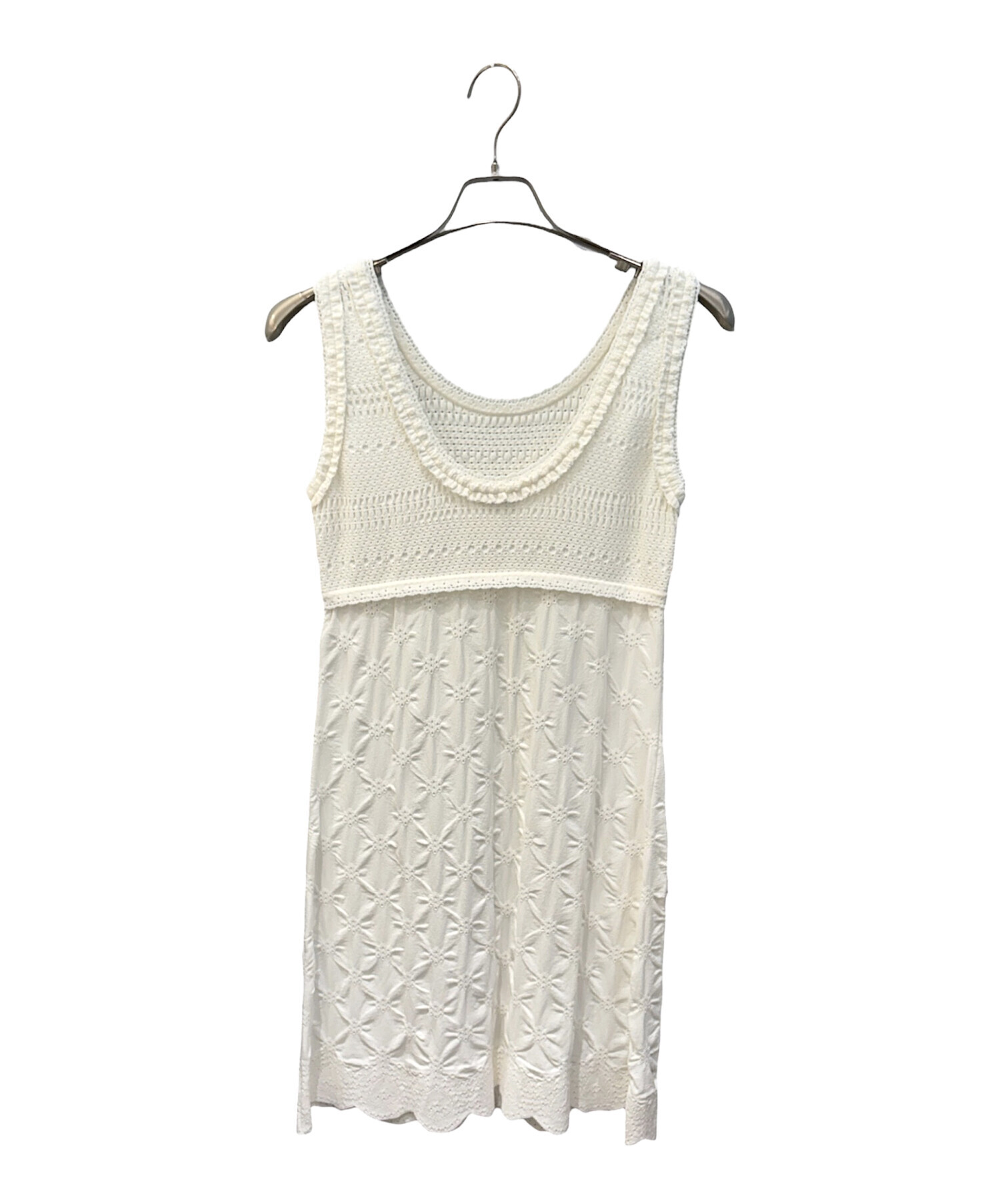 中古・古着通販】CHANEL (シャネル) ノースリーブニットワンピース