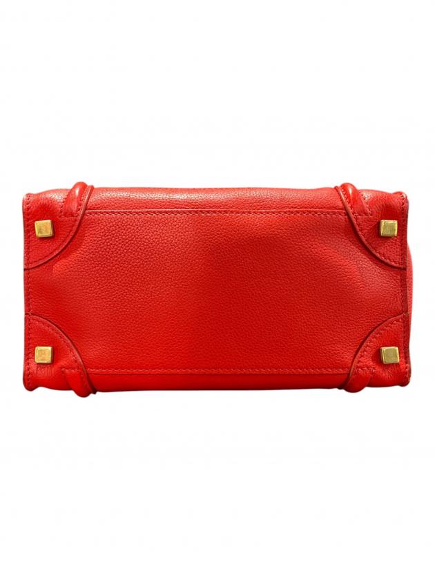 中古・古着通販】CELINE (セリーヌ) ハンドバッグ レッド サイズ