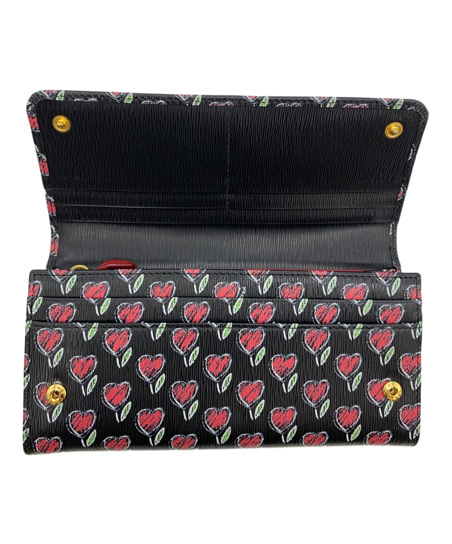 中古・古着通販】PRADA (プラダ) VITELLO MOVE LOVE ブラック