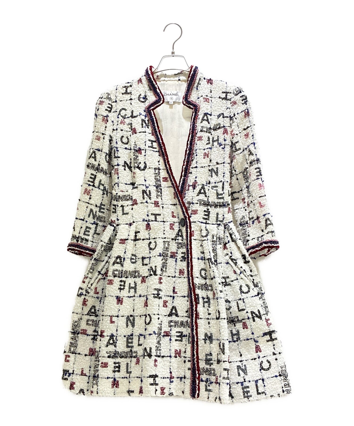 【古着】ツイード コート 中古・古着通販】CHANEL (シャネル) Tweed Coat/ツイードコート