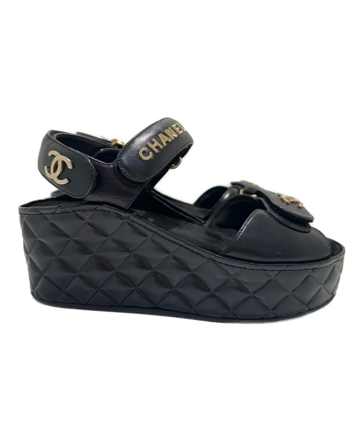 中古・古着通販】CHANEL (シャネル) ココマークストラップサンダル