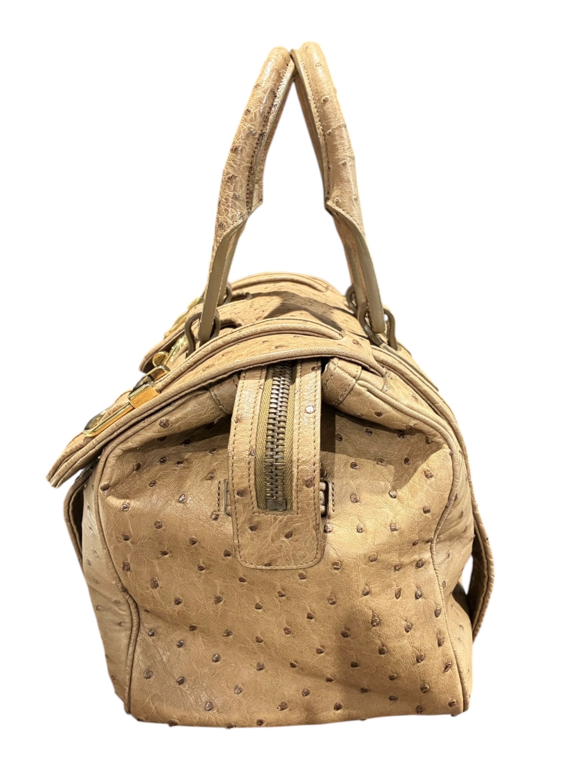 中古・古着通販】GUCCI (グッチ) オーストリッチボストンバッグ/251822