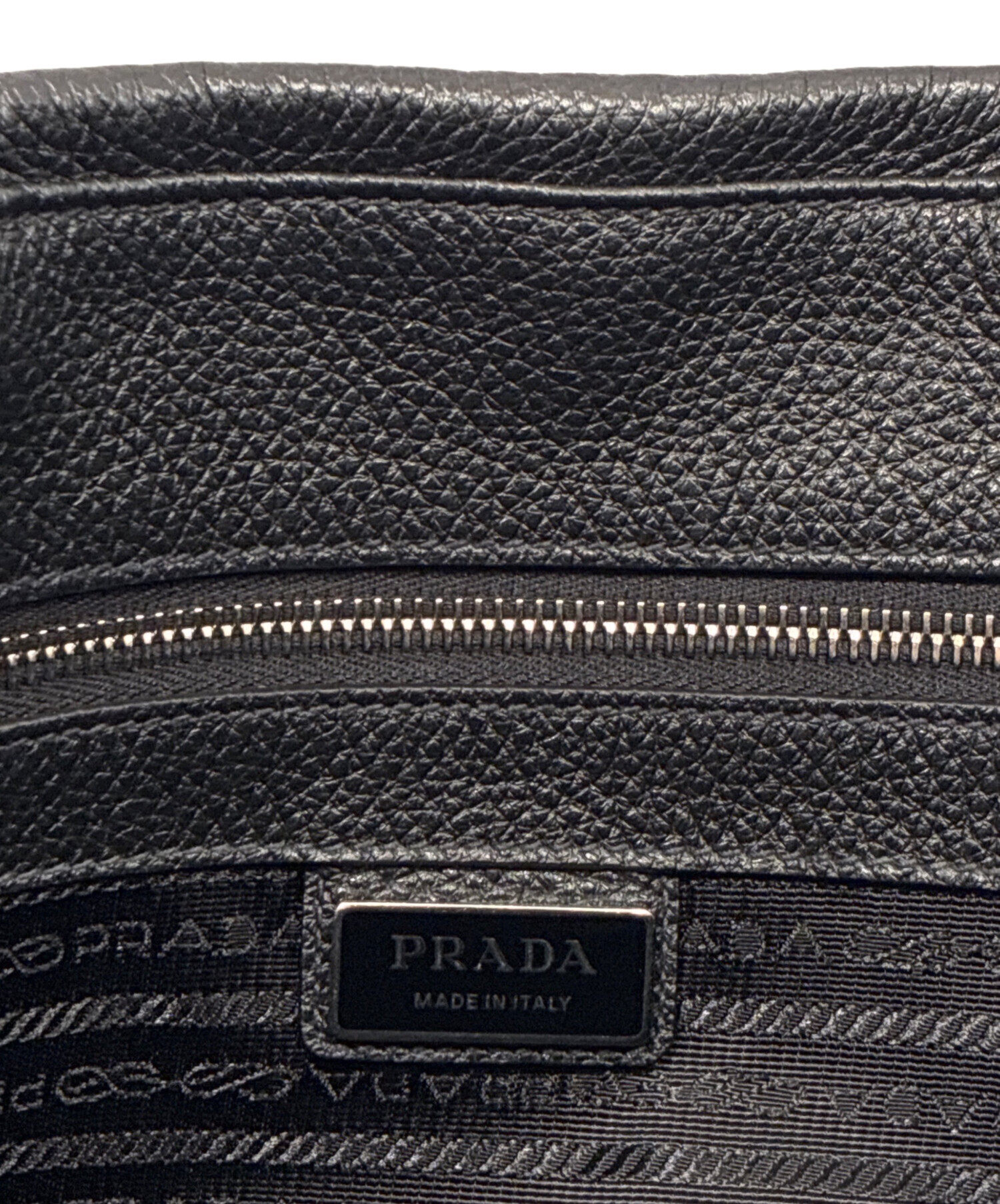 中古・古着通販】PRADA (プラダ) レザートートバッグ/トライアングル
