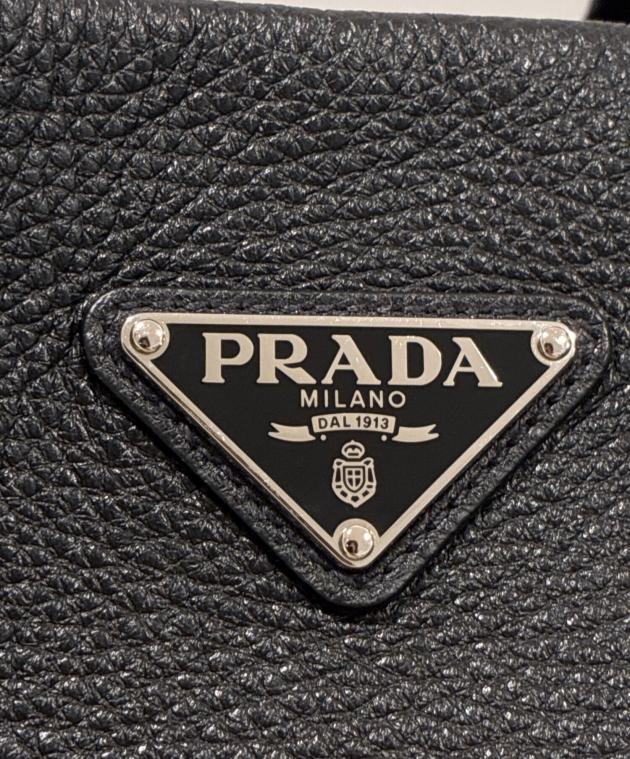 中古・古着通販】PRADA (プラダ) レザートートバッグ/トライアングル