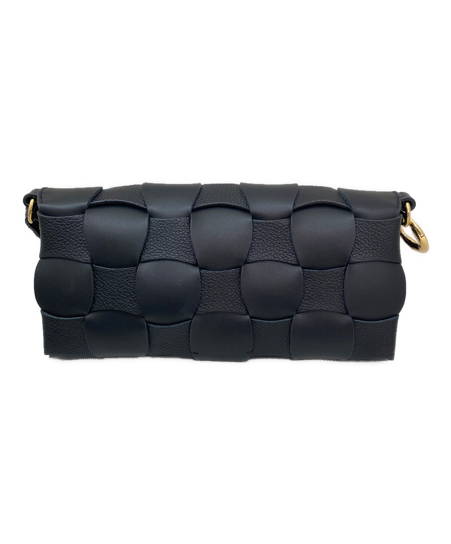 【未使用】VIEILLE ブラック 39 ヴィエイユ 中古・古着通販】POLENE (ポレーヌ) NEITI レザーショルダーバッグ