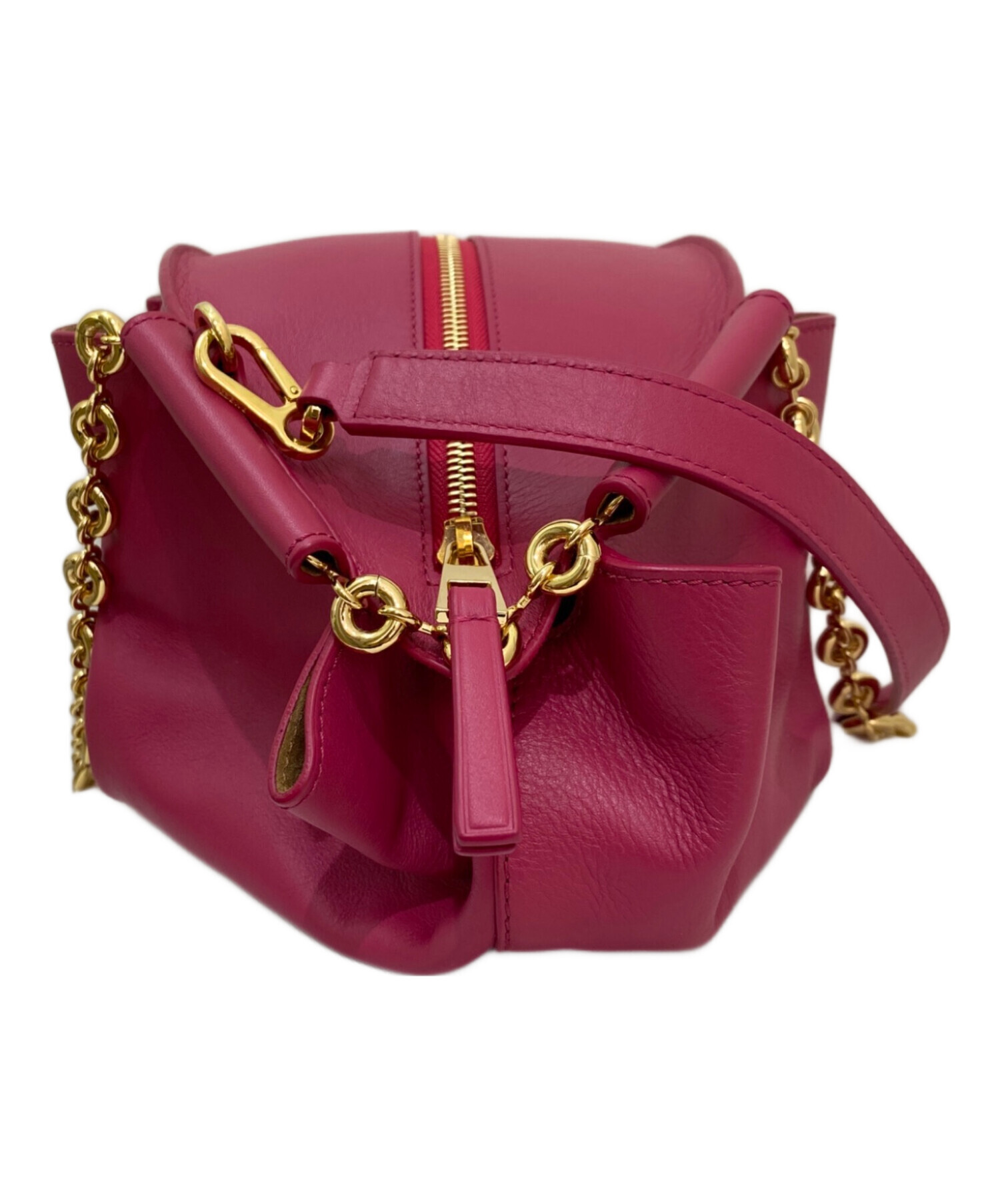 中古・古着通販】LOEWE (ロエベ) パセオバッグ ショッキングピンク