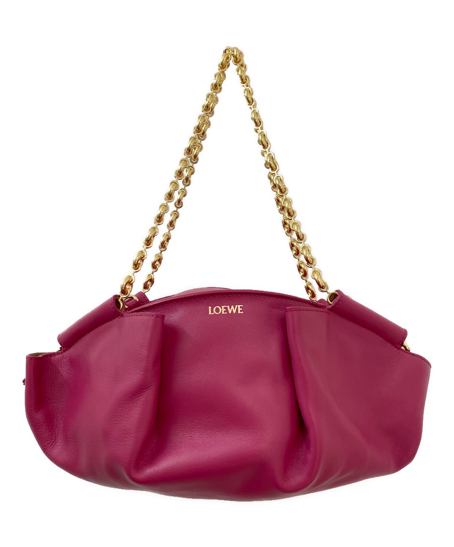中古・古着通販】LOEWE (ロエベ) パセオバッグ ショッキングピンク