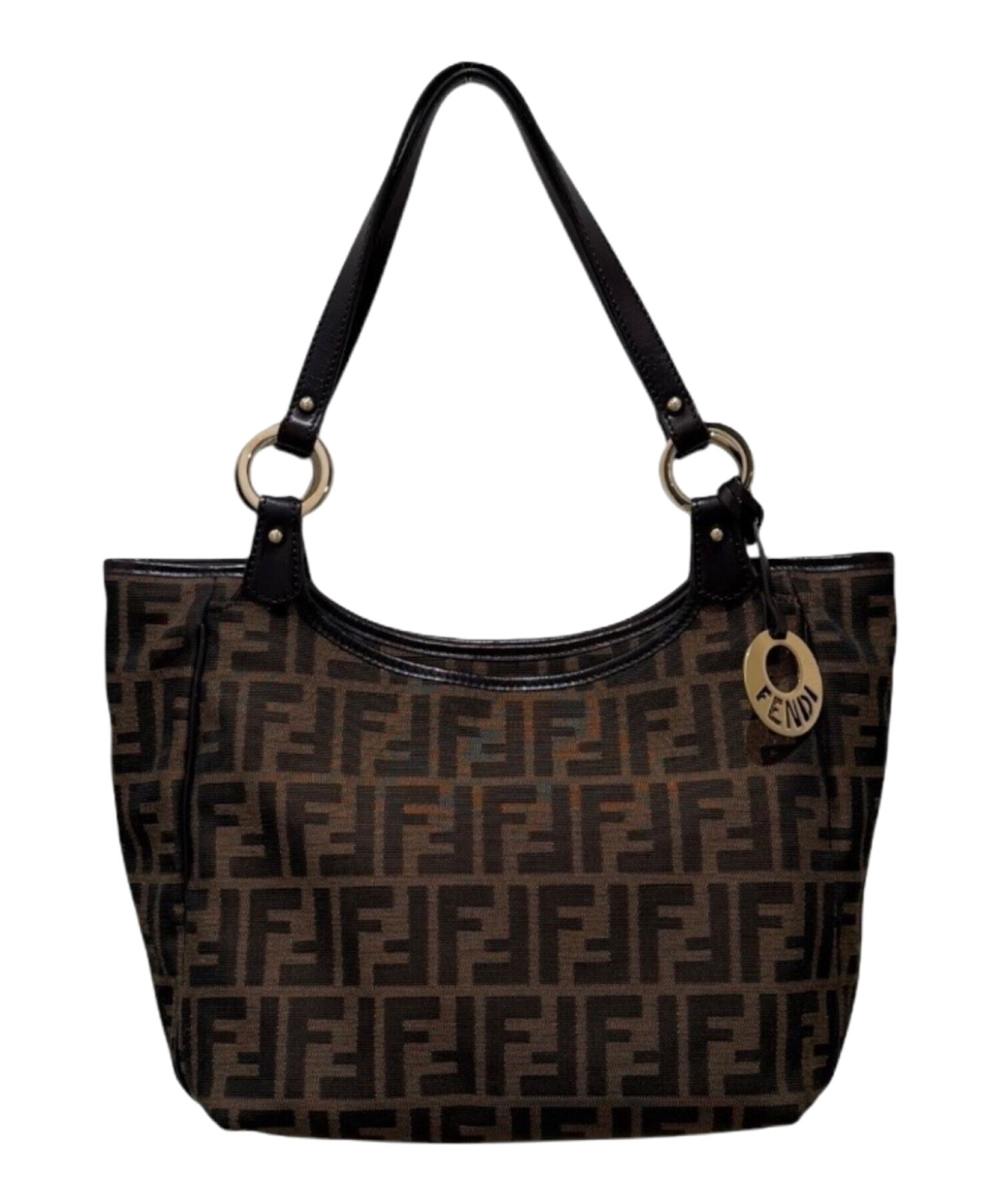 中古・古着通販】FENDI (フェンディ) ズッカ柄 ハンドバッグ ブラウン