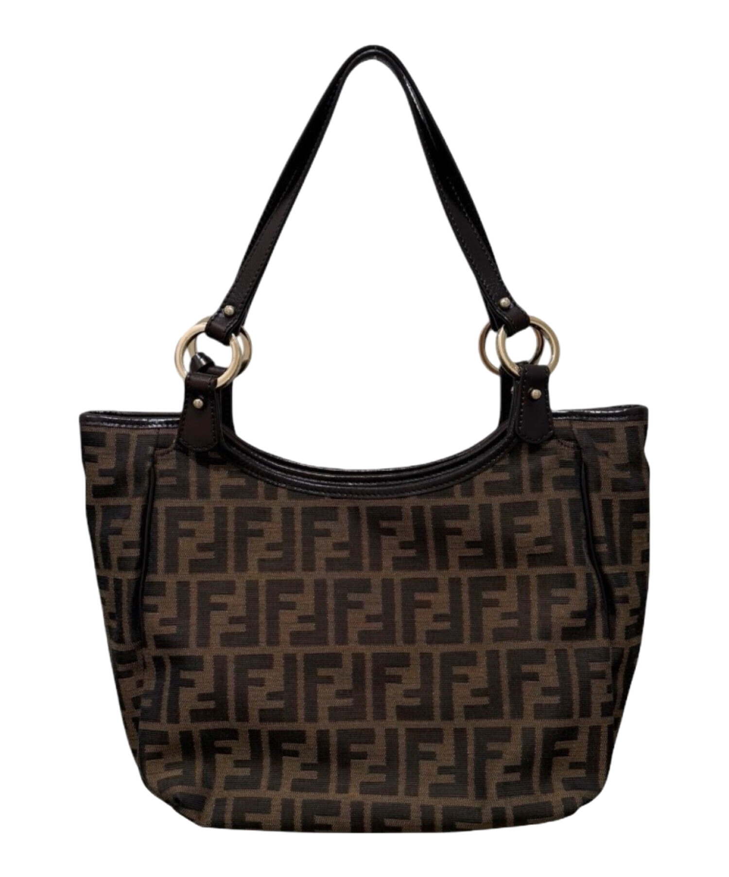 中古・古着通販】FENDI (フェンディ) ズッカ柄 ハンドバッグ ブラウン