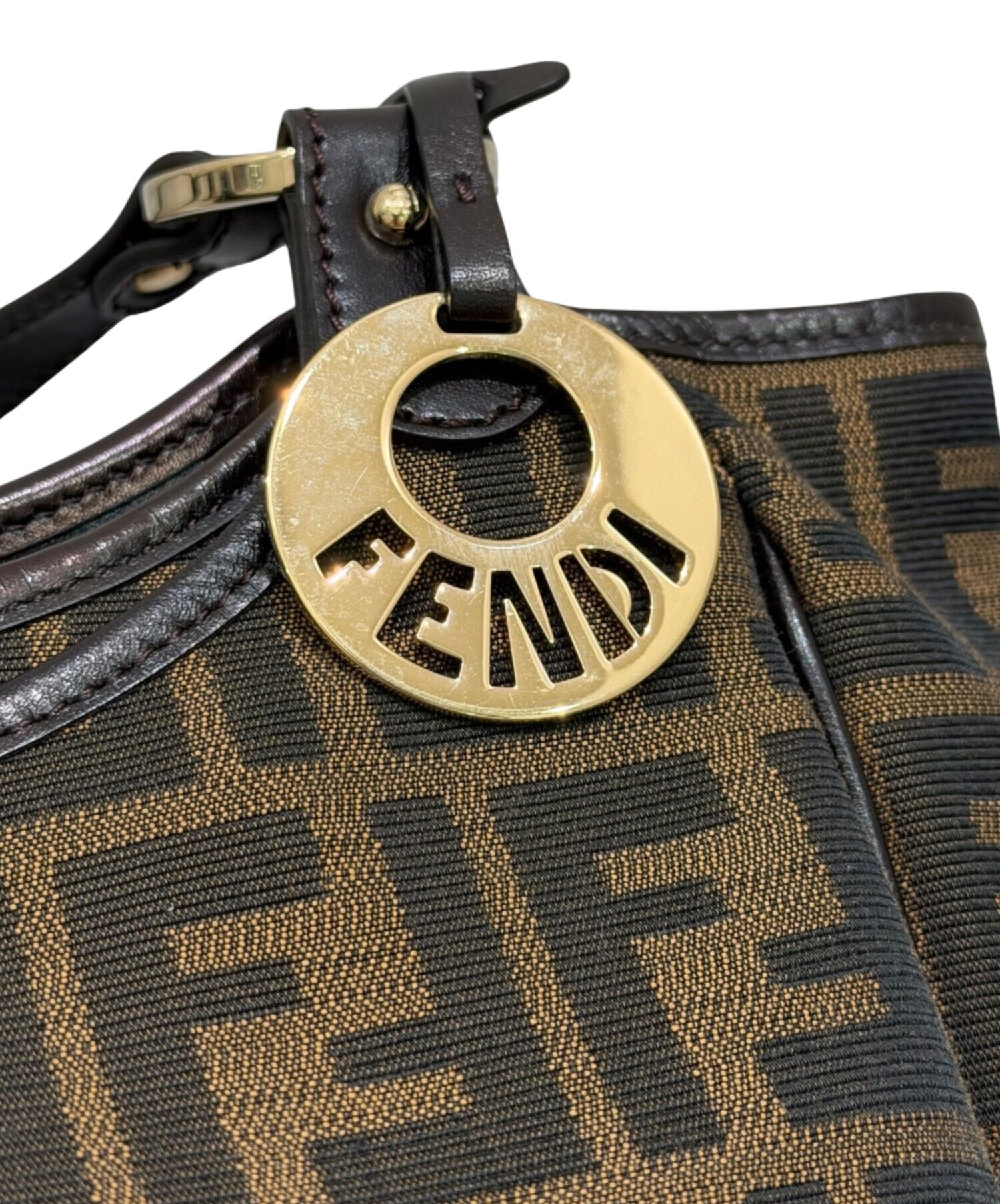 中古・古着通販】FENDI (フェンディ) ズッカ柄 ハンドバッグ ブラウン