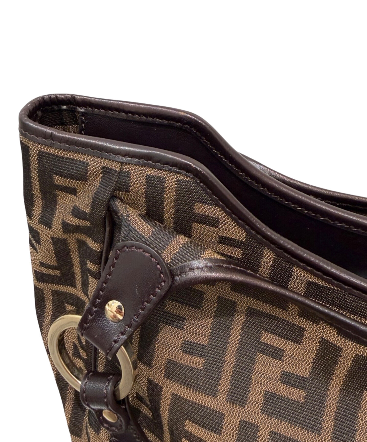中古・古着通販】FENDI (フェンディ) ズッカ柄 ハンドバッグ ブラウン