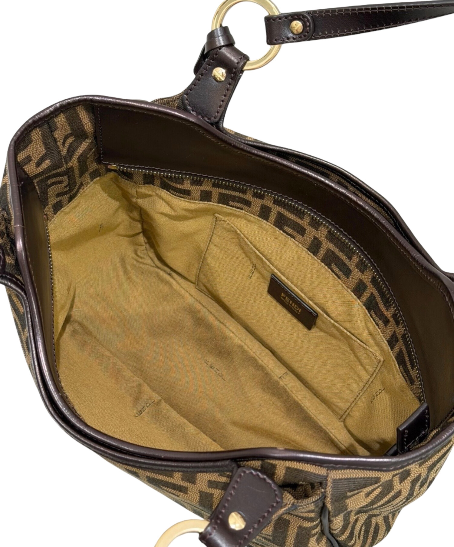 中古・古着通販】FENDI (フェンディ) ズッカ柄 ハンドバッグ ブラウン