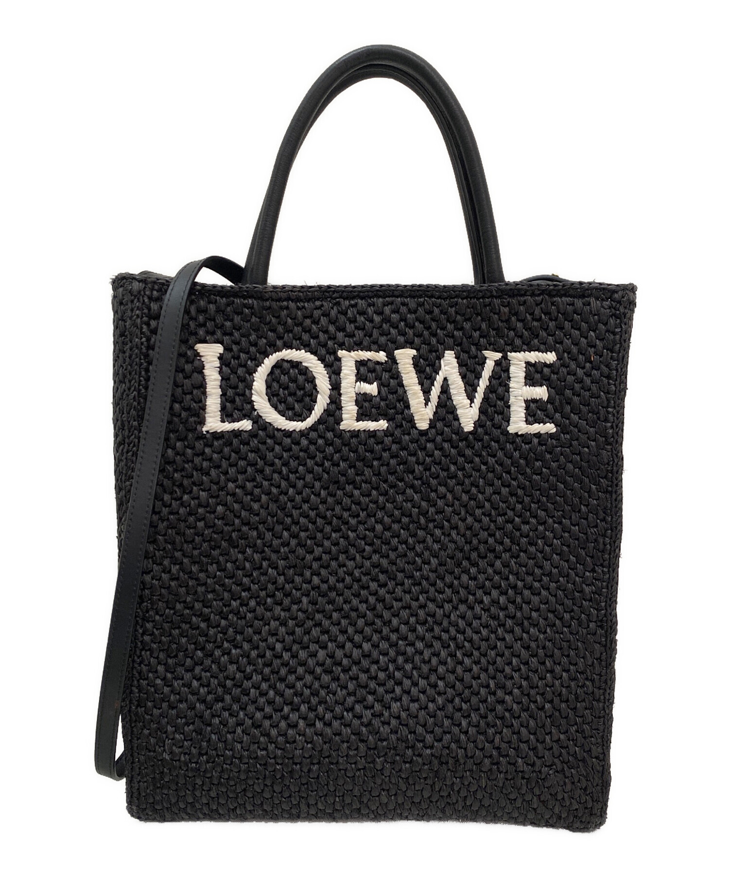 中古・古着通販】LOEWE (ロエベ) STANDARD TOTE A4 ブラック｜ブランド