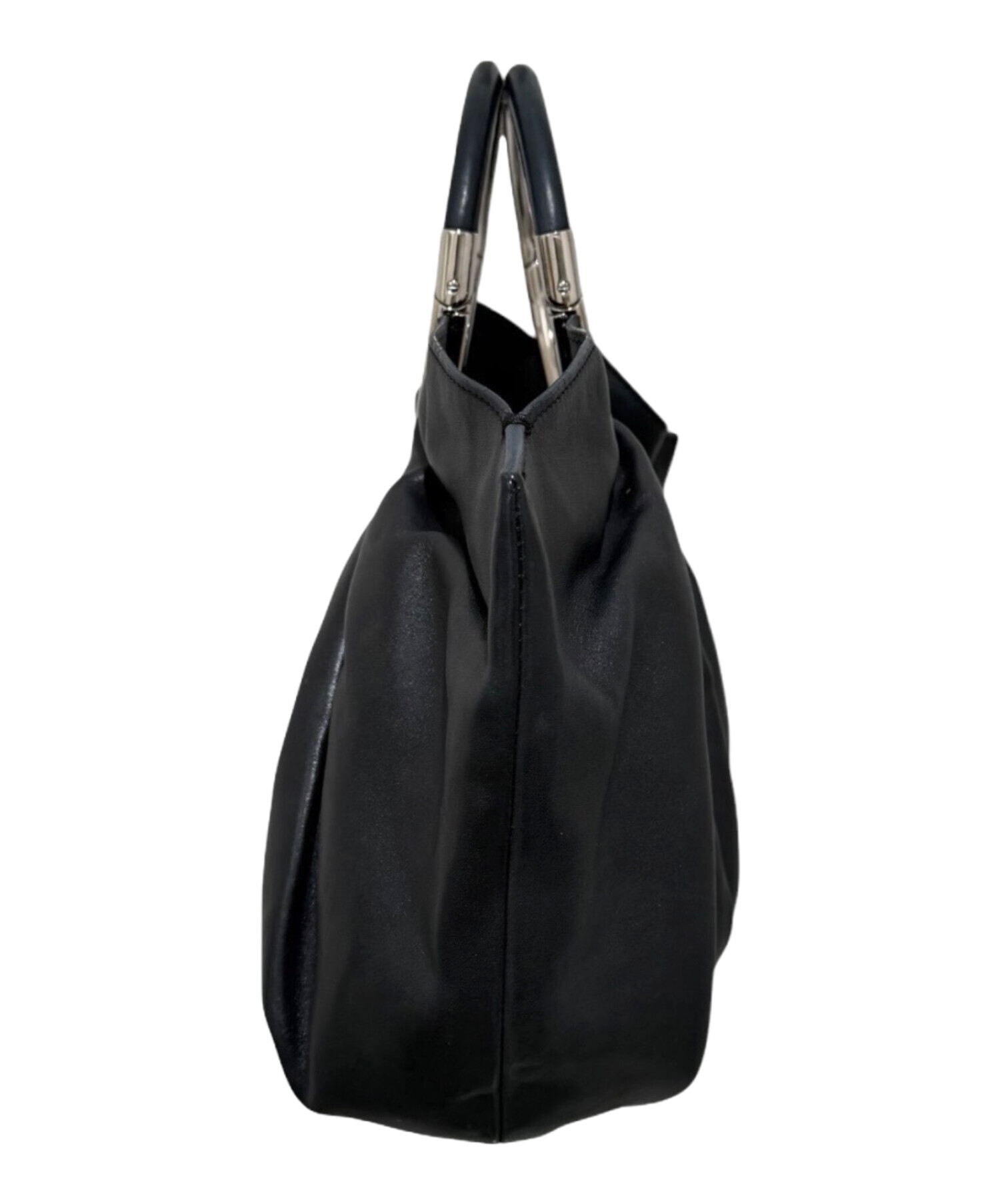 クリスチャン ディオール レザー ハンドバッグ ブラック ヴィンテージ 中古・古着通販】Christian Dior (クリスチャン ディオール) トップ