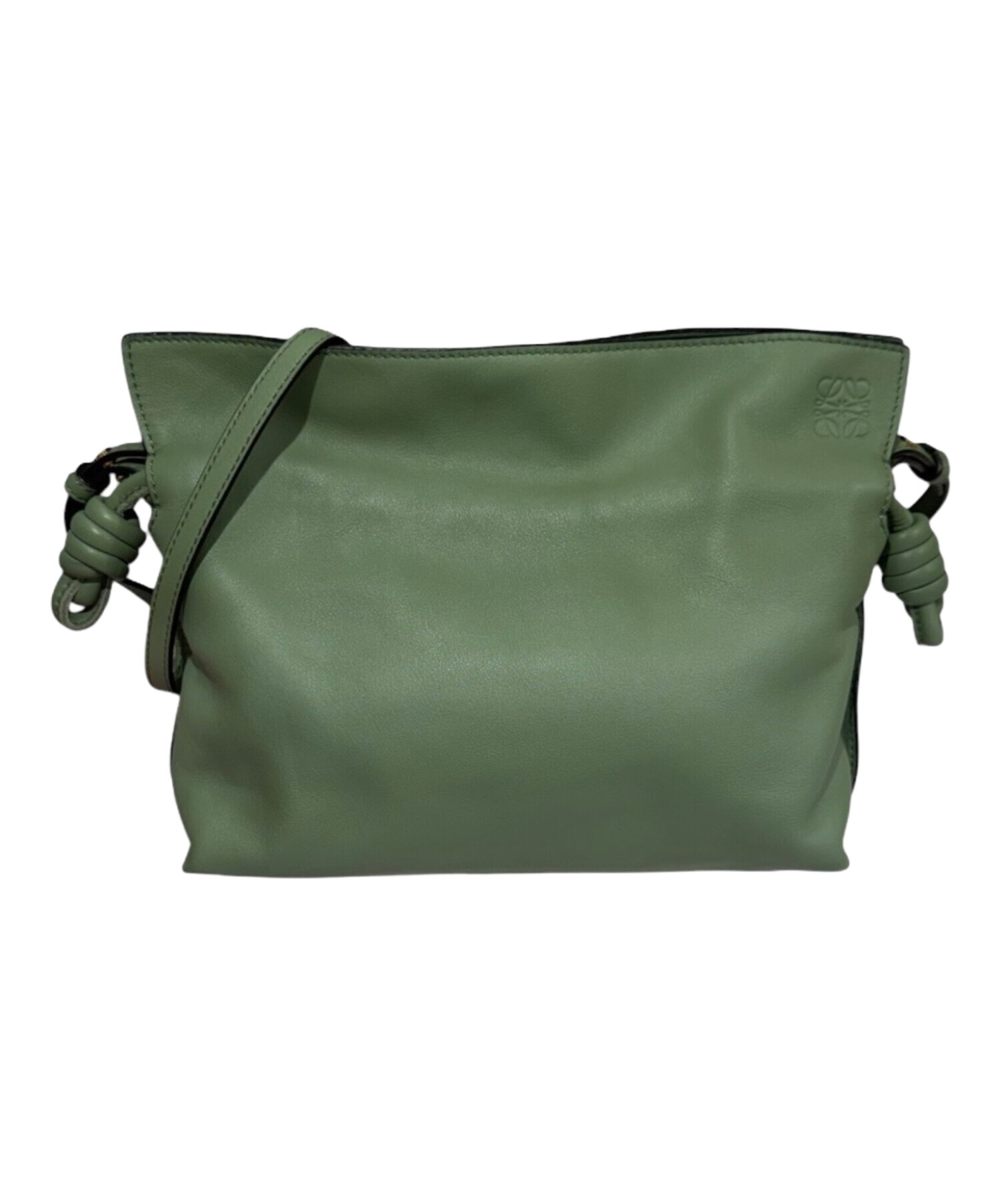 中古・古着通販】LOEWE (ロエベ) フラメンコクラッチ ミニ グリーン系