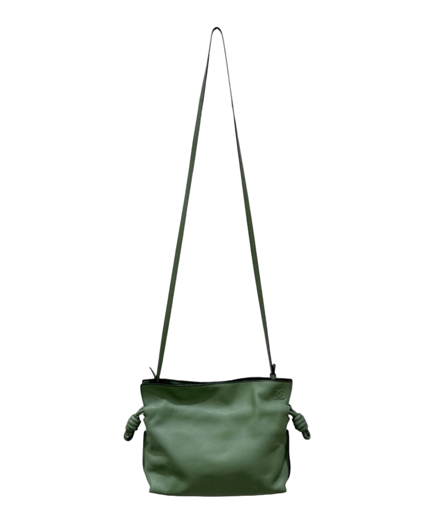 中古・古着通販】LOEWE (ロエベ) フラメンコクラッチ ミニ グリーン系