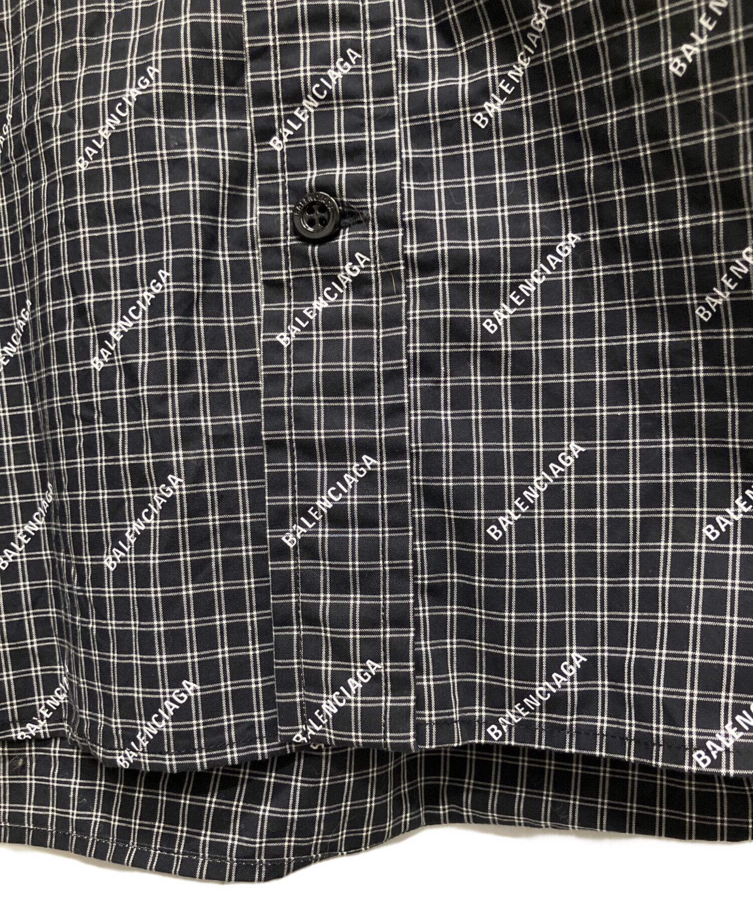 中古・古着通販】BALENCIAGA (バレンシアガ) 半袖シャツ ブラック