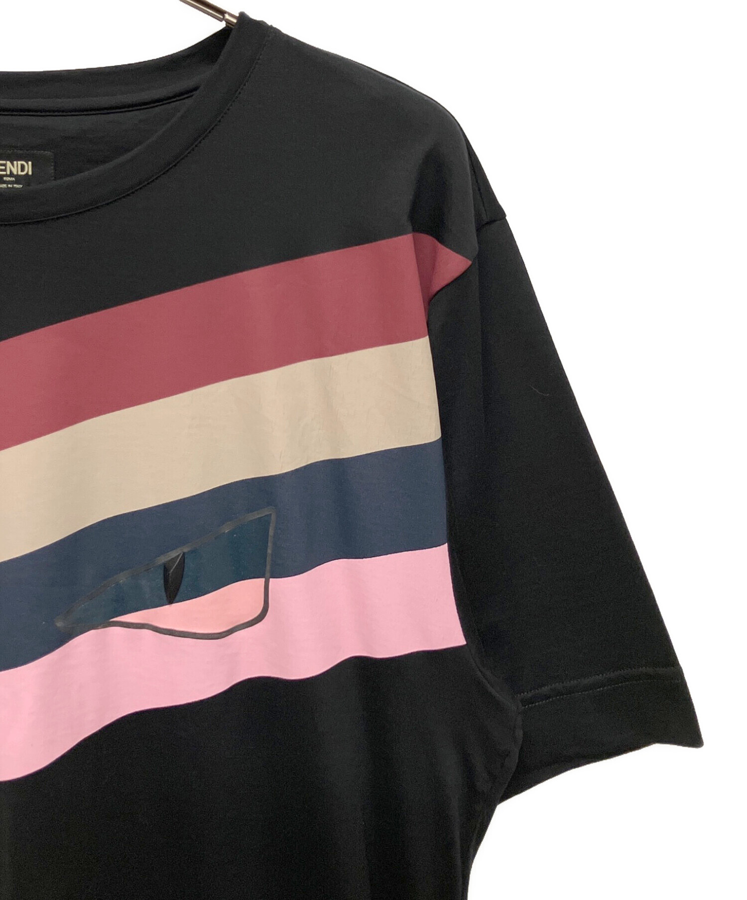 中古・古着通販】FENDI (フェンディ) モンスターTシャツ ブラック