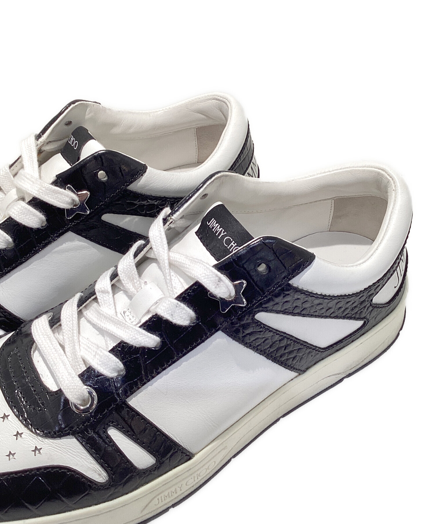 JIMMY CHOO. スニーカー HAWAIII サイズ40I25cm ） 中古・古着通販】JIMMY CHOO (ジミーチュウ) HAWAIIクロコ型押し