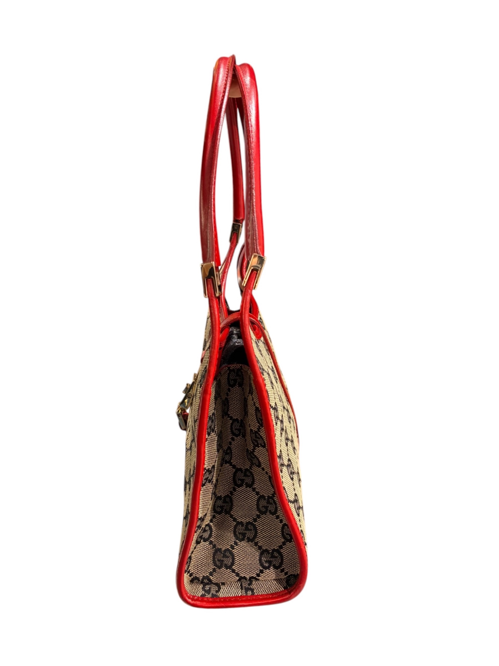 中古・古着通販】GUCCI (グッチ) ジャッキー ハンドバッグ レッド