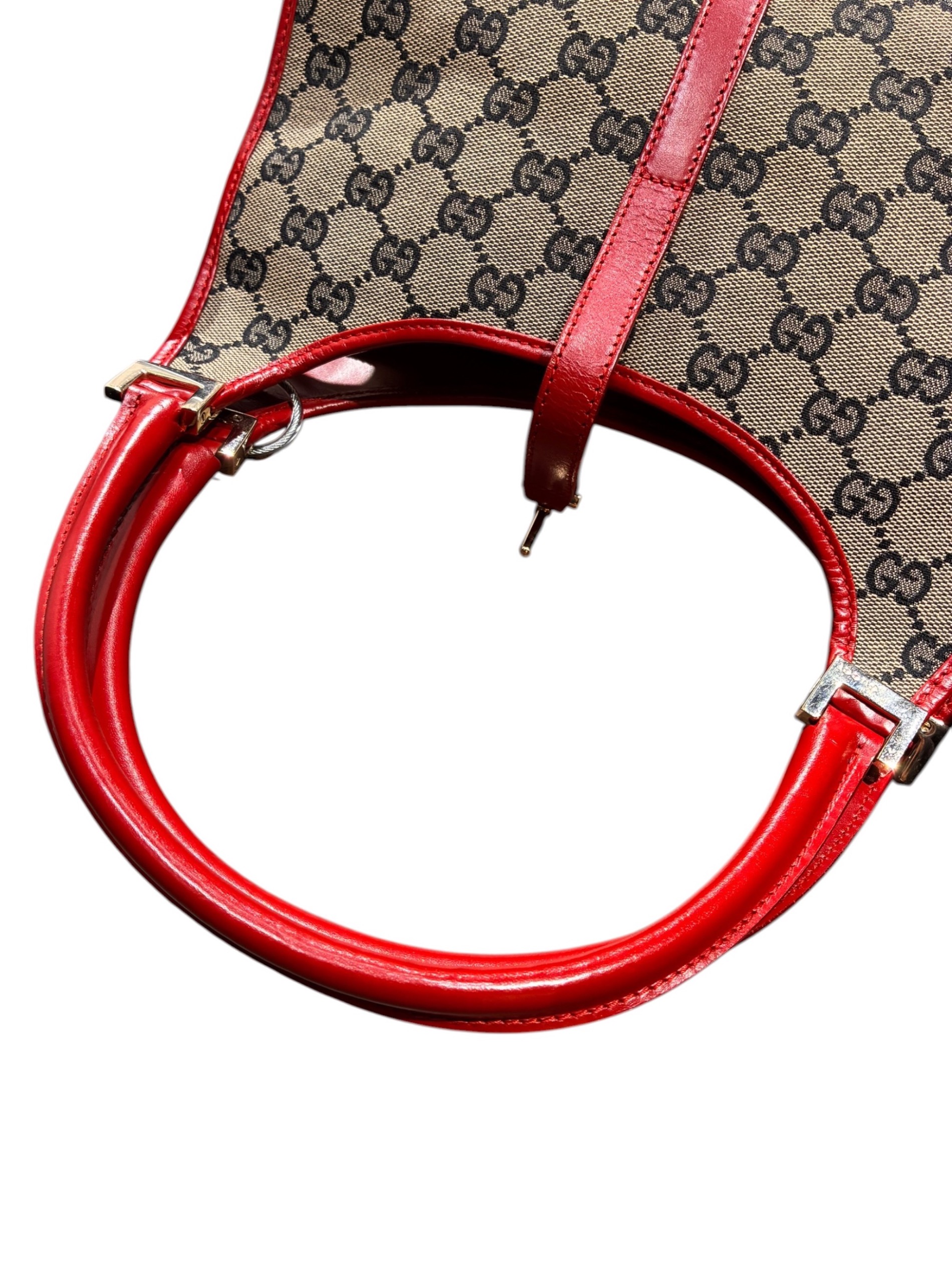 中古・古着通販】GUCCI (グッチ) ジャッキー ハンドバッグ レッド