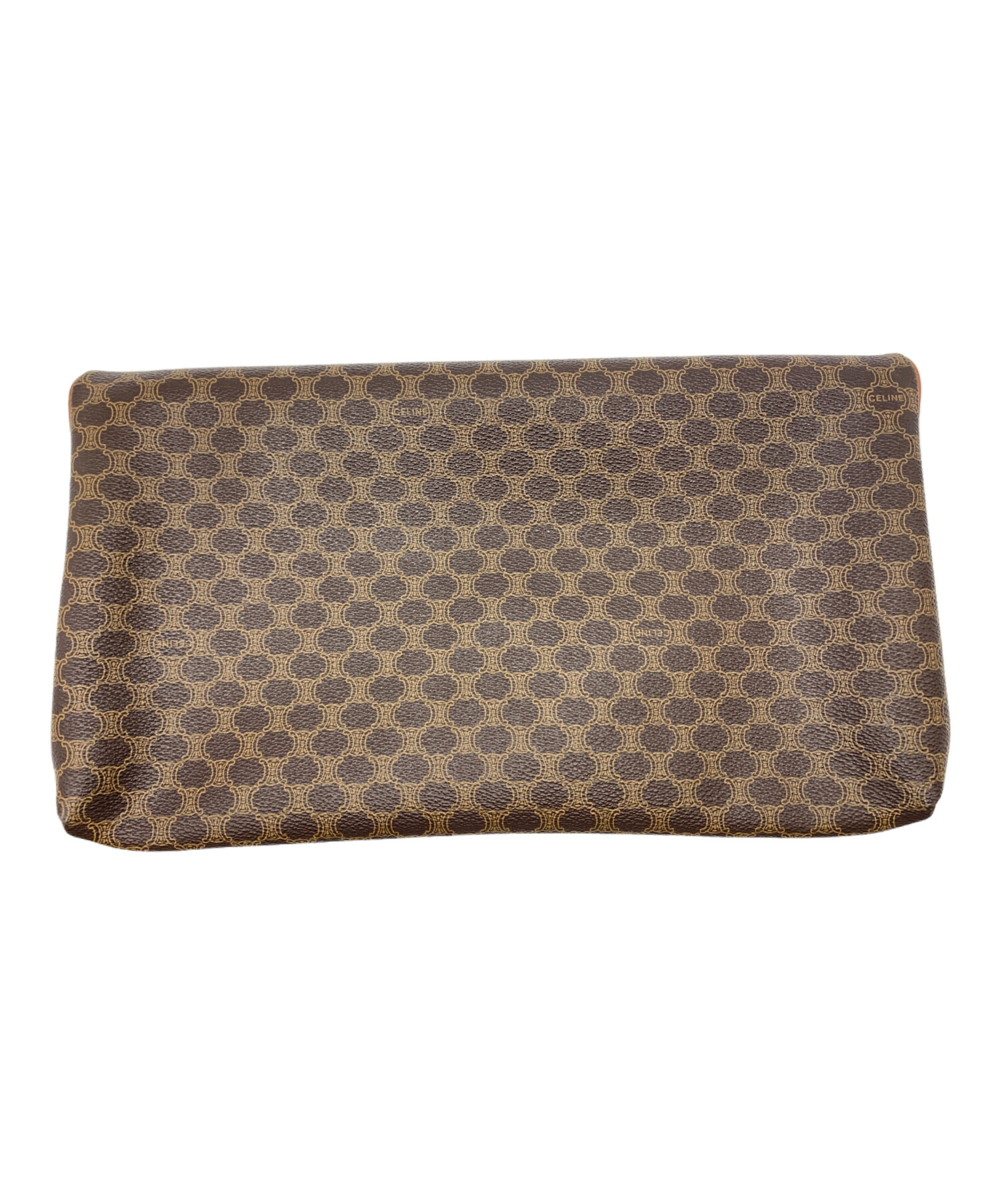 中古・古着通販】CELINE (セリーヌ) クラッチバッグ マカダム ブラウン