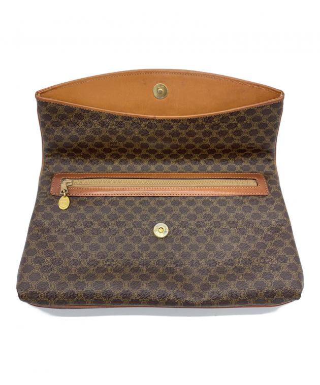 中古・古着通販】CELINE (セリーヌ) クラッチバッグ マカダム ブラウン