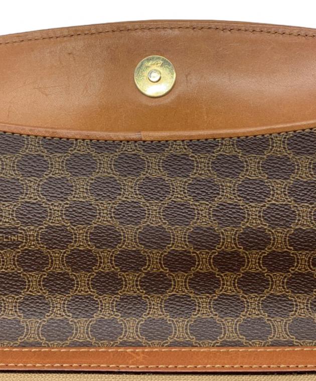 中古・古着通販】CELINE (セリーヌ) クラッチバッグ マカダム ブラウン