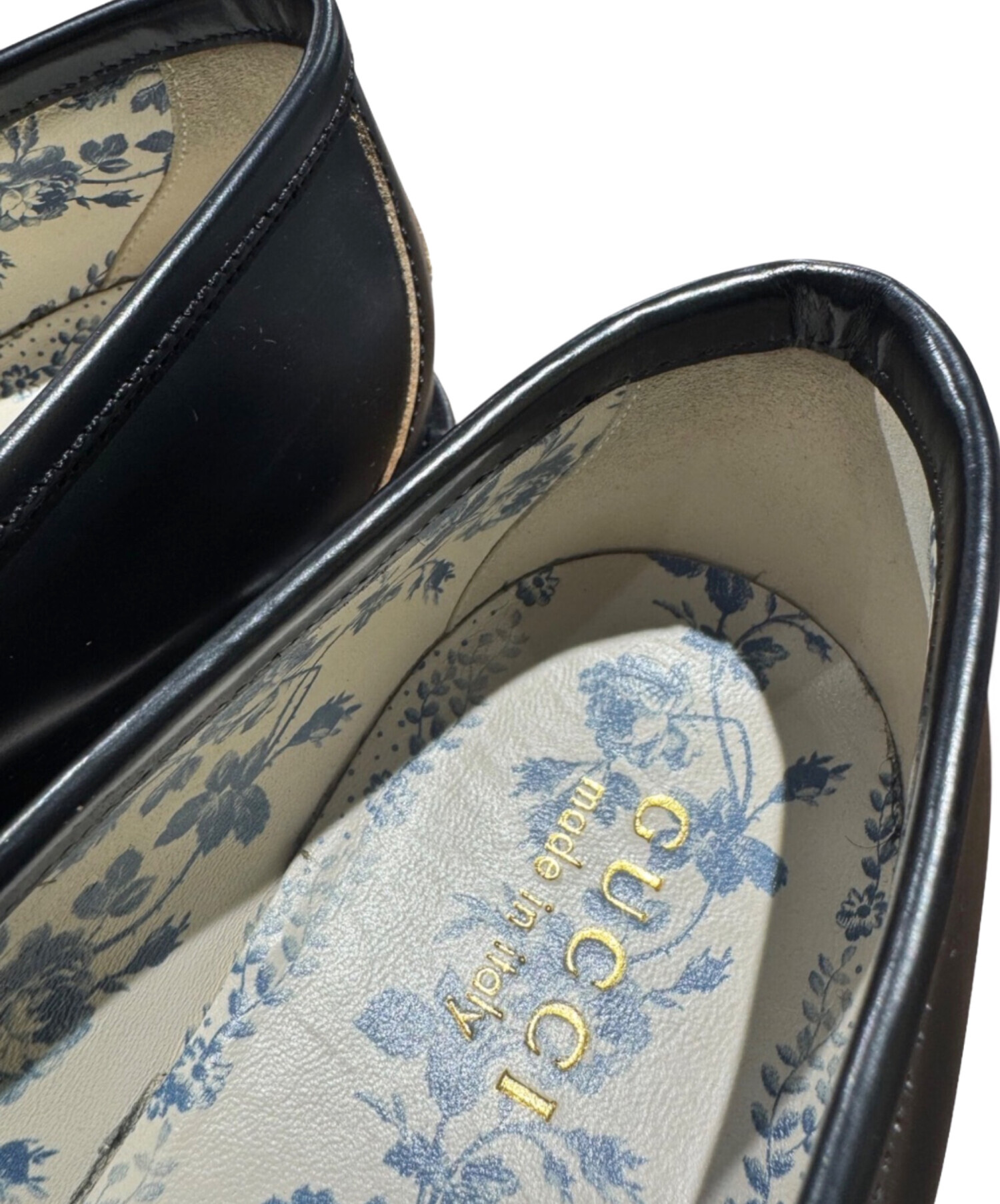 中古・古着通販】GUCCI (グッチ) ホースビットローファー ブラック