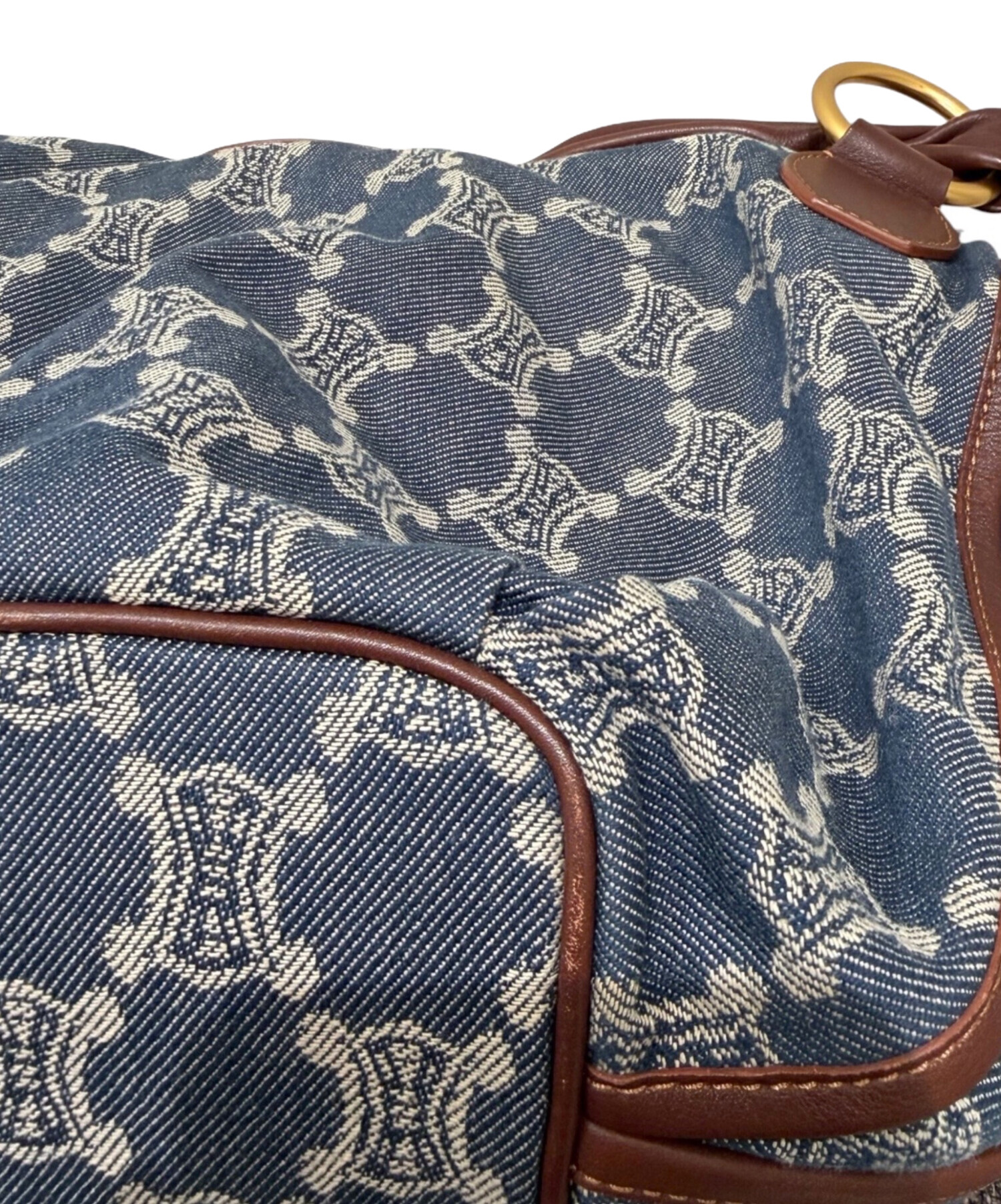 中古・古着通販】CELINE (セリーヌ) マカダム柄 デニムセミショルダー